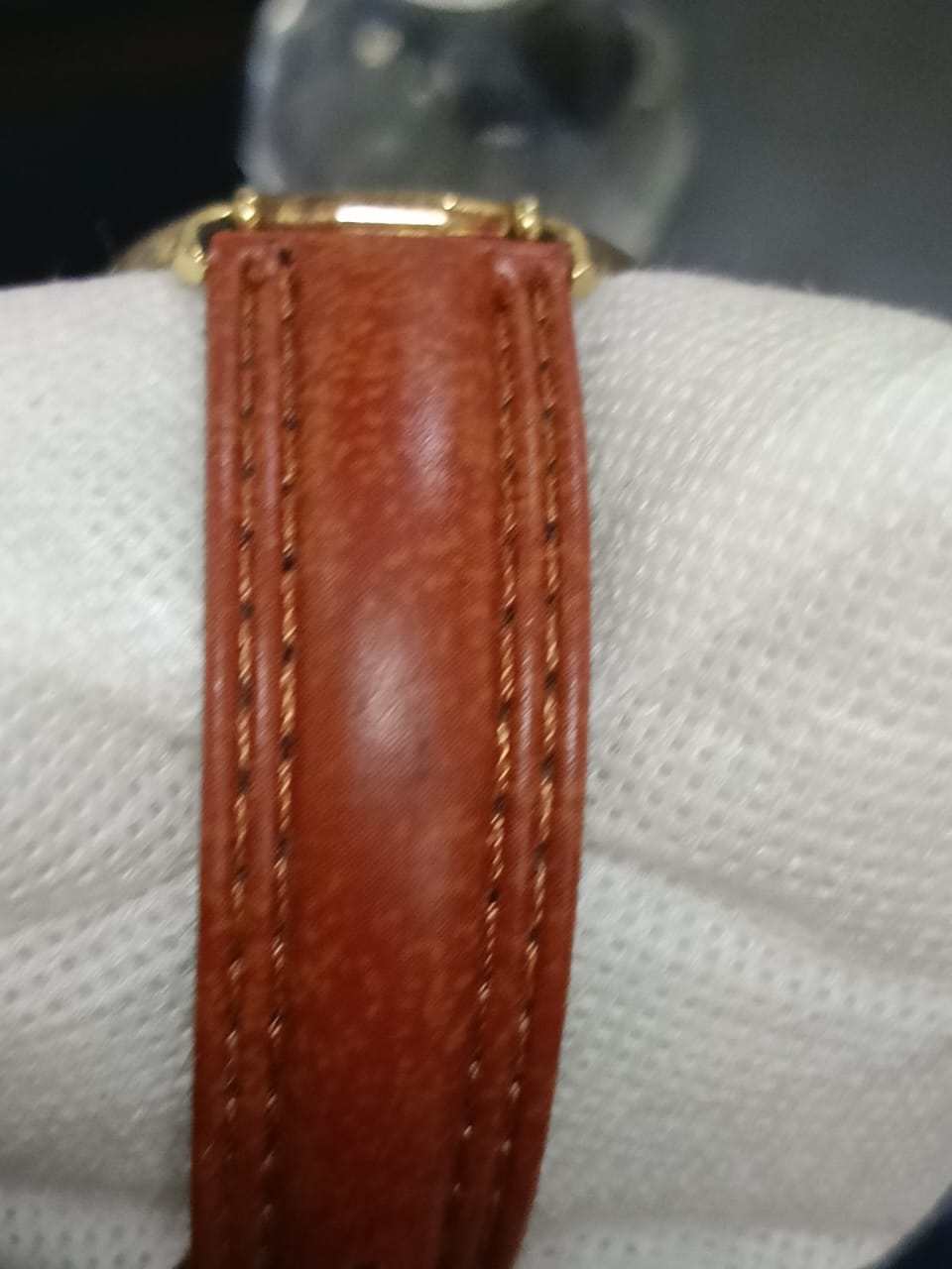 Montre chronographe original en plaqué or vintage