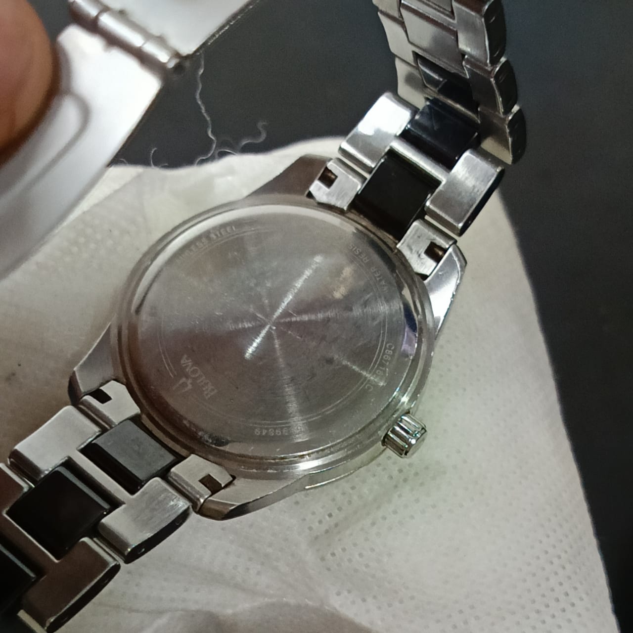 Montre bulova céramique avec diamant femme original