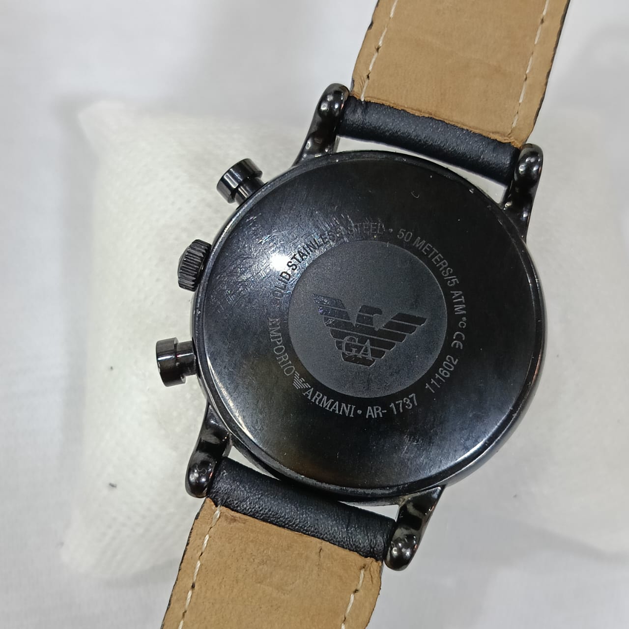 Montre emporio Armani homme plack plack chronographe Quartz