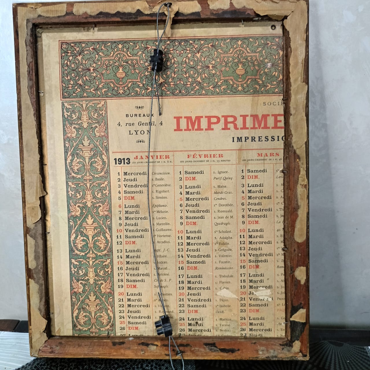 Ancien tableau vintage original huile sur toile