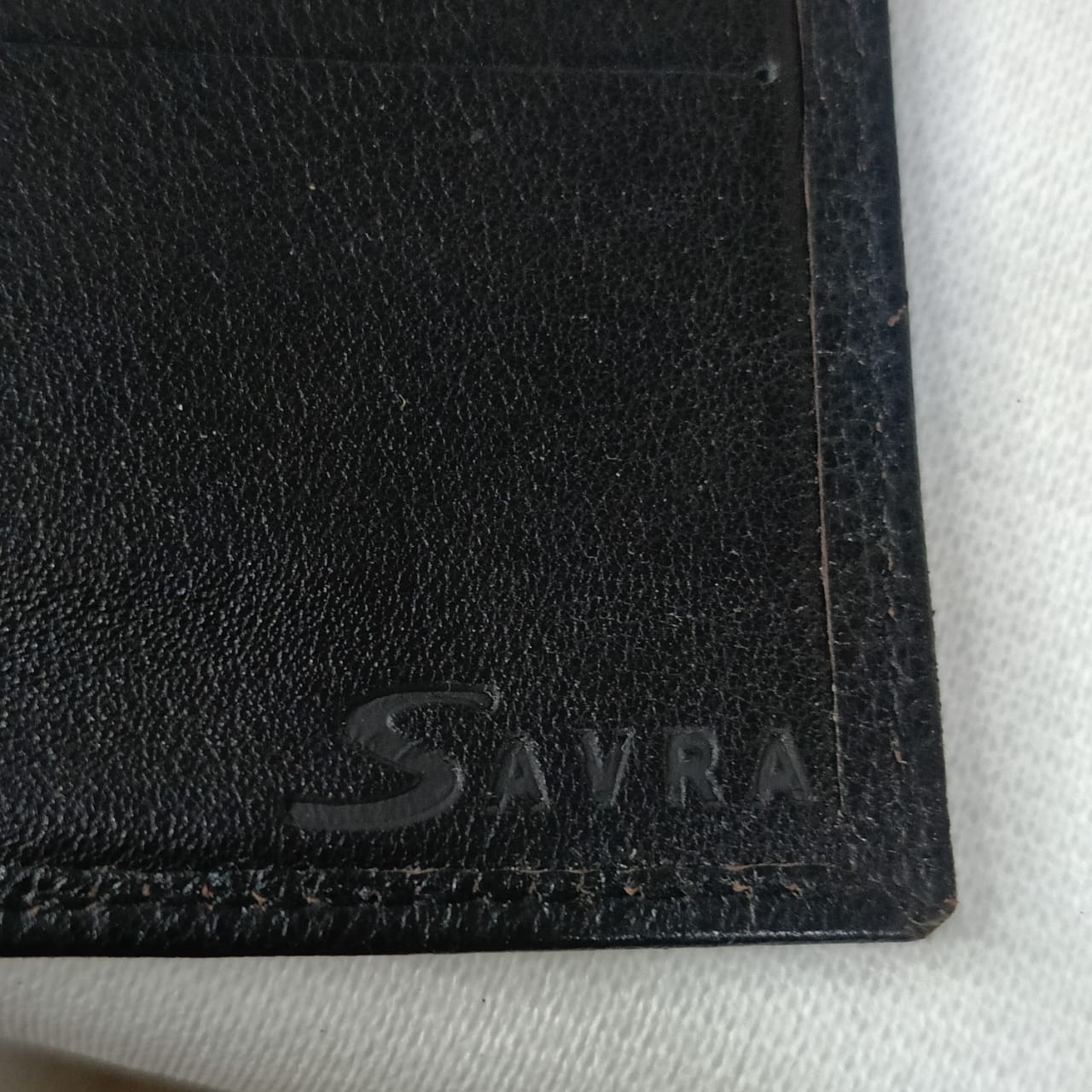 Portefeuille savra en cuir vintage original