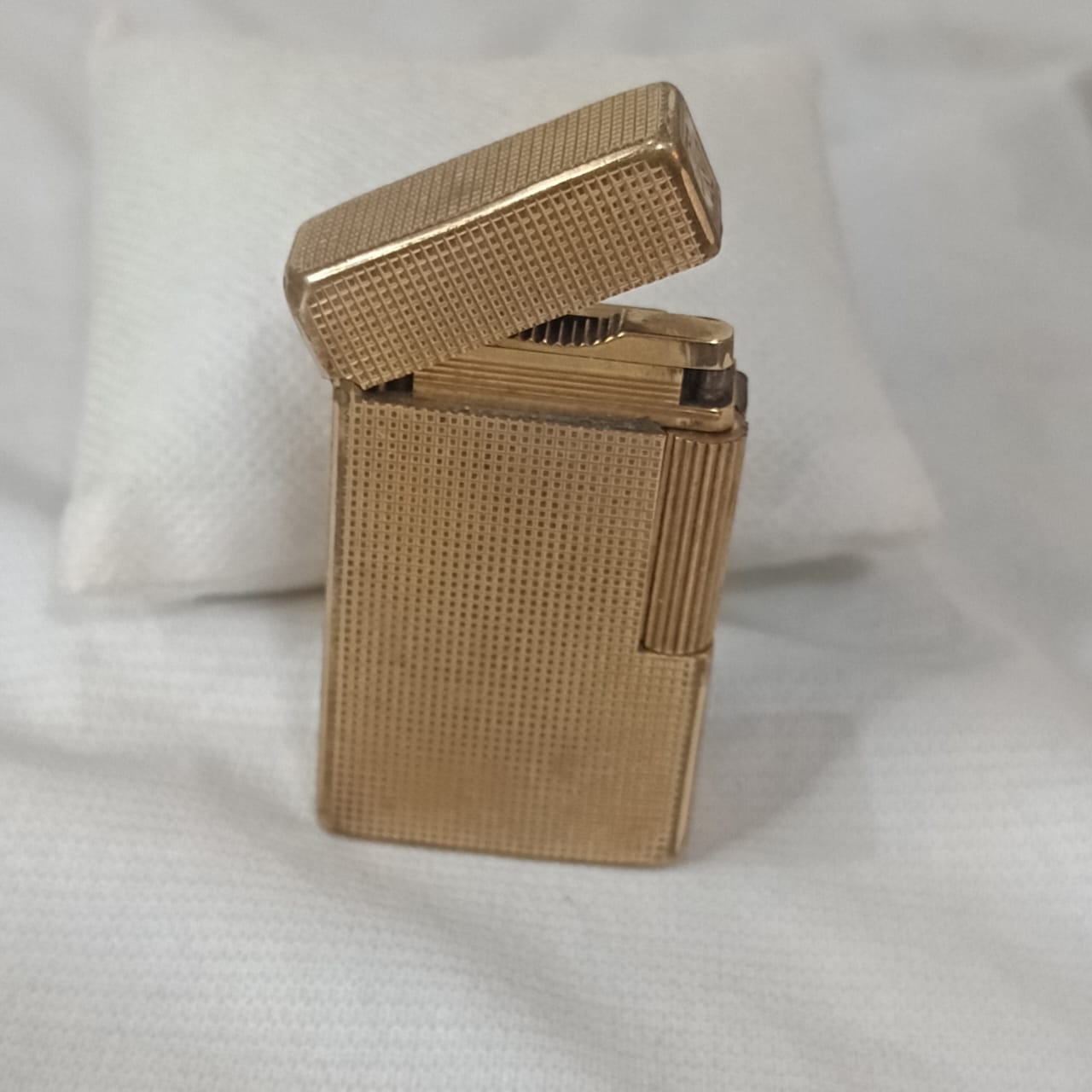Briquet Dupont en plaqué or vintage original