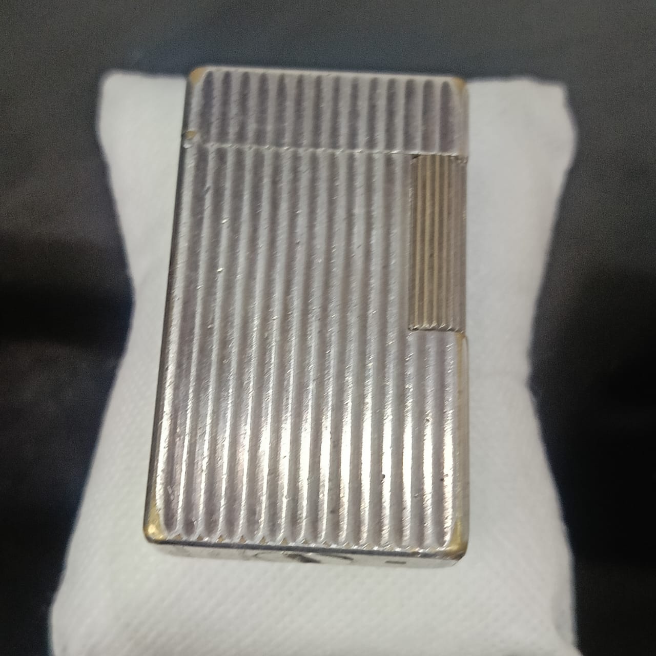 Briquet Dupont argenté antique