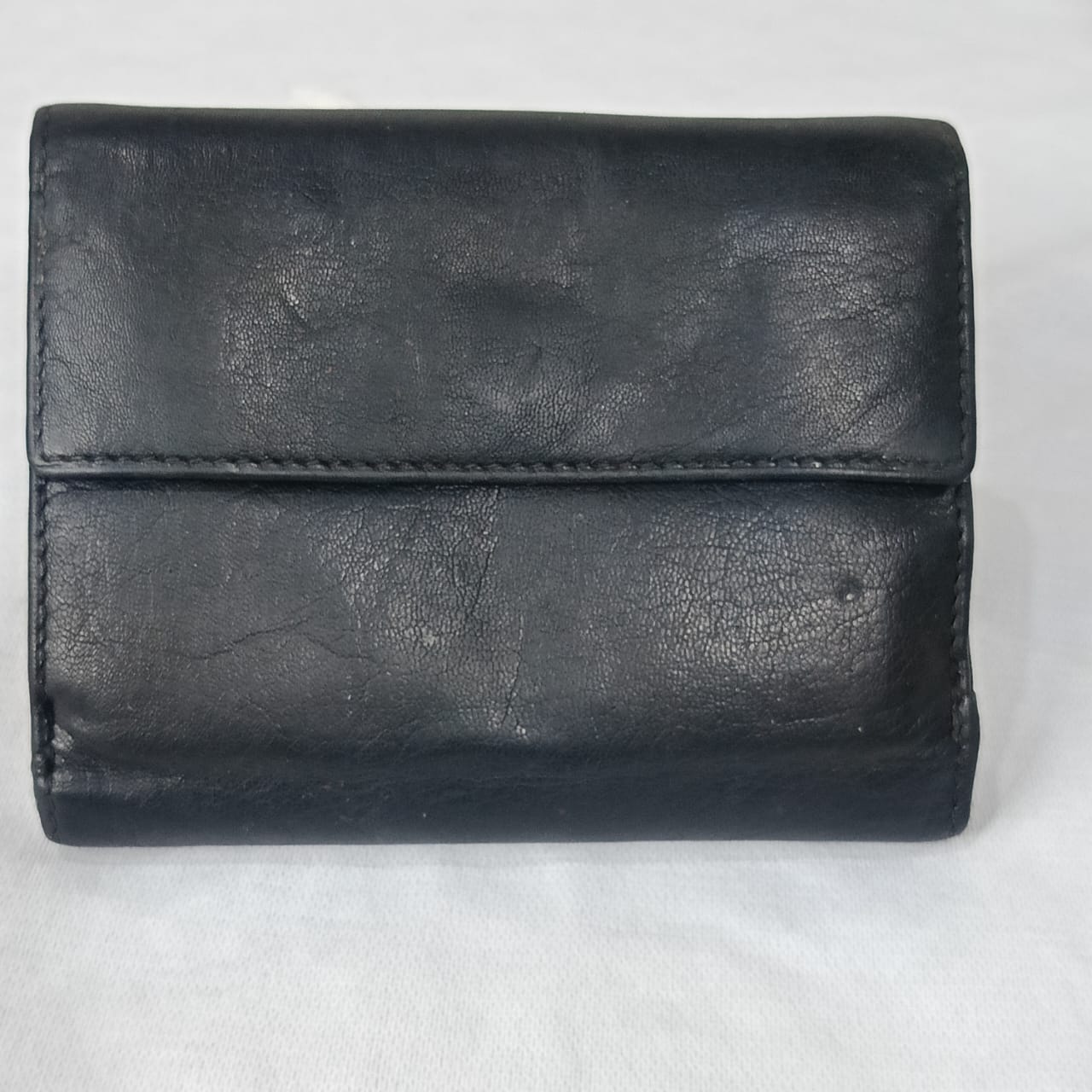 Portefeuille A&B en cuir vintage original