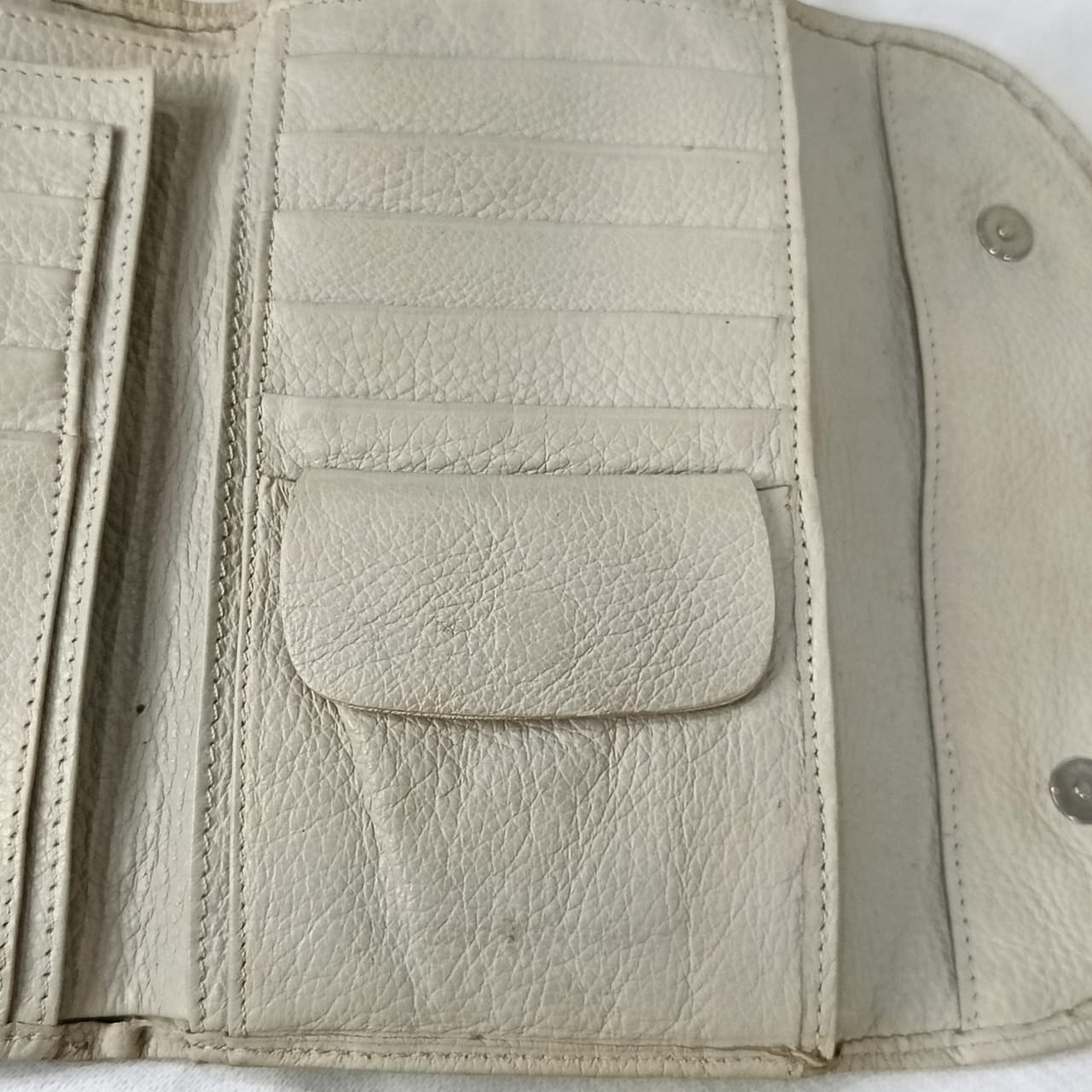 Portefeuille prune en cuir femme original ancien
