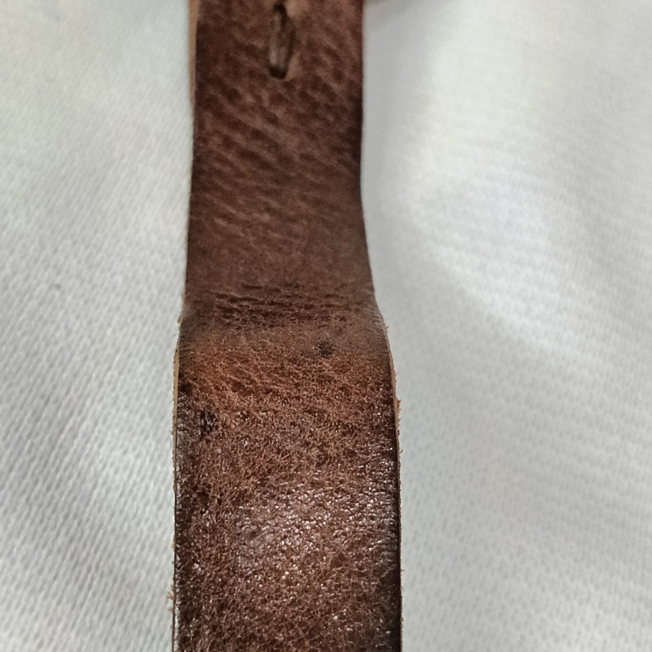 Bracelet en cuir argenté antique original