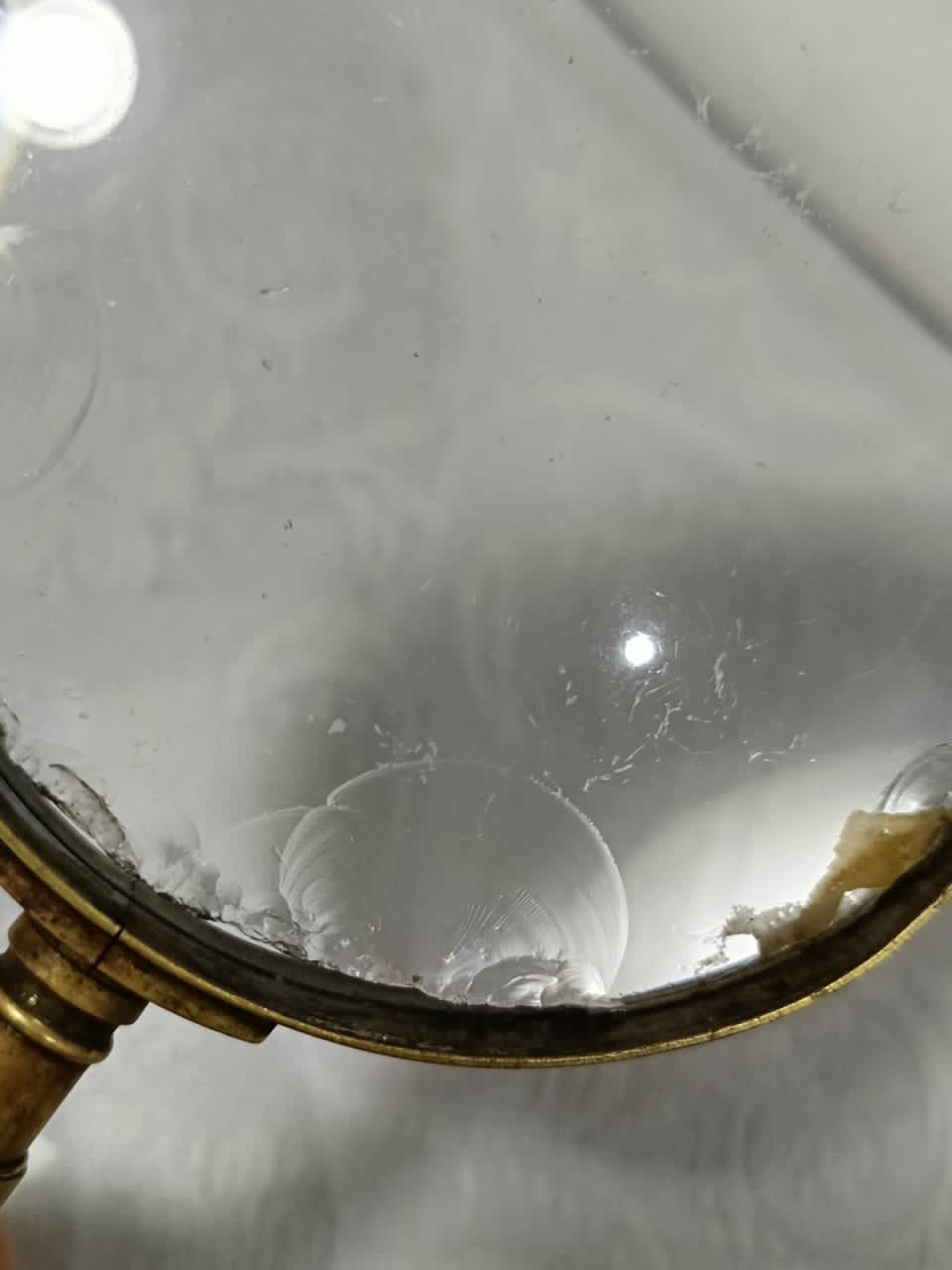 Loupe ancien cuivre
خدوش في العدسة 22cm/10cm