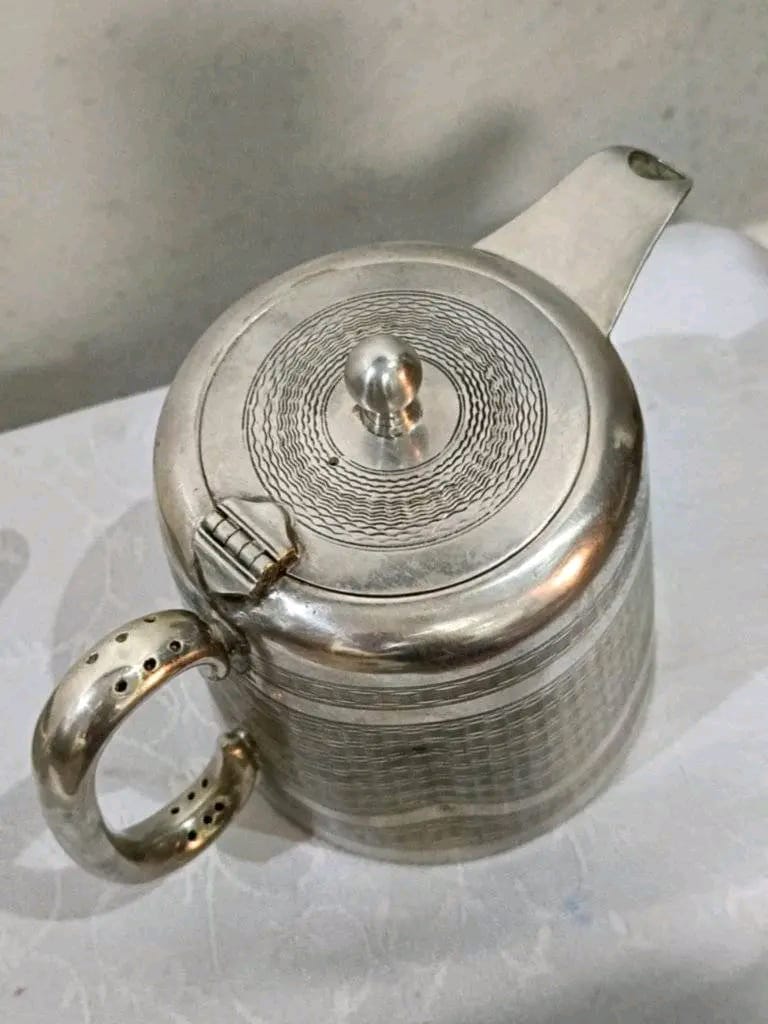 سرفيس قهوة عتيق فضة ومعدن