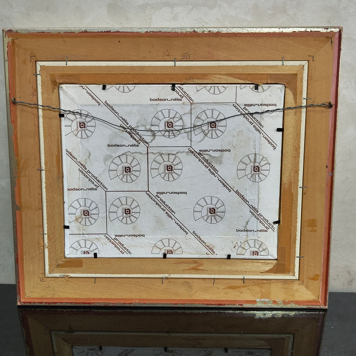 Ancien tableau original signé sur panneau
46/40cm