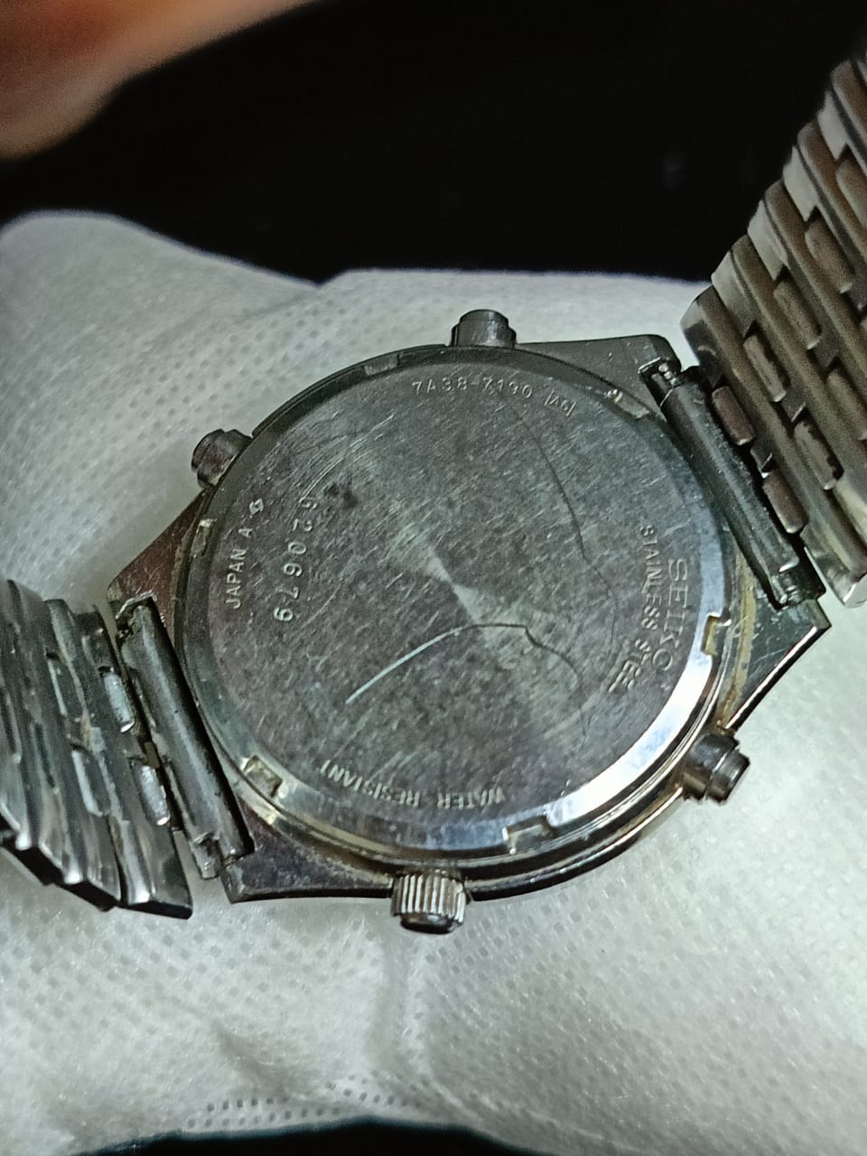 Montre Seiko chronographe Quartz vintage original