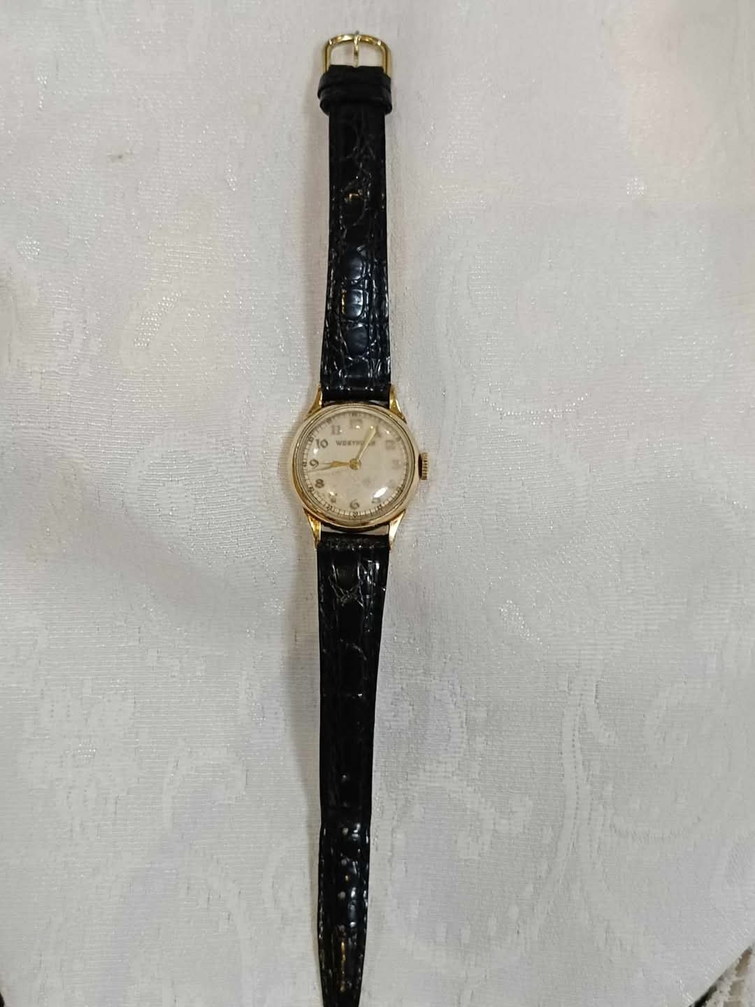 Montre mécanique vintage original plaqué or 10k femme