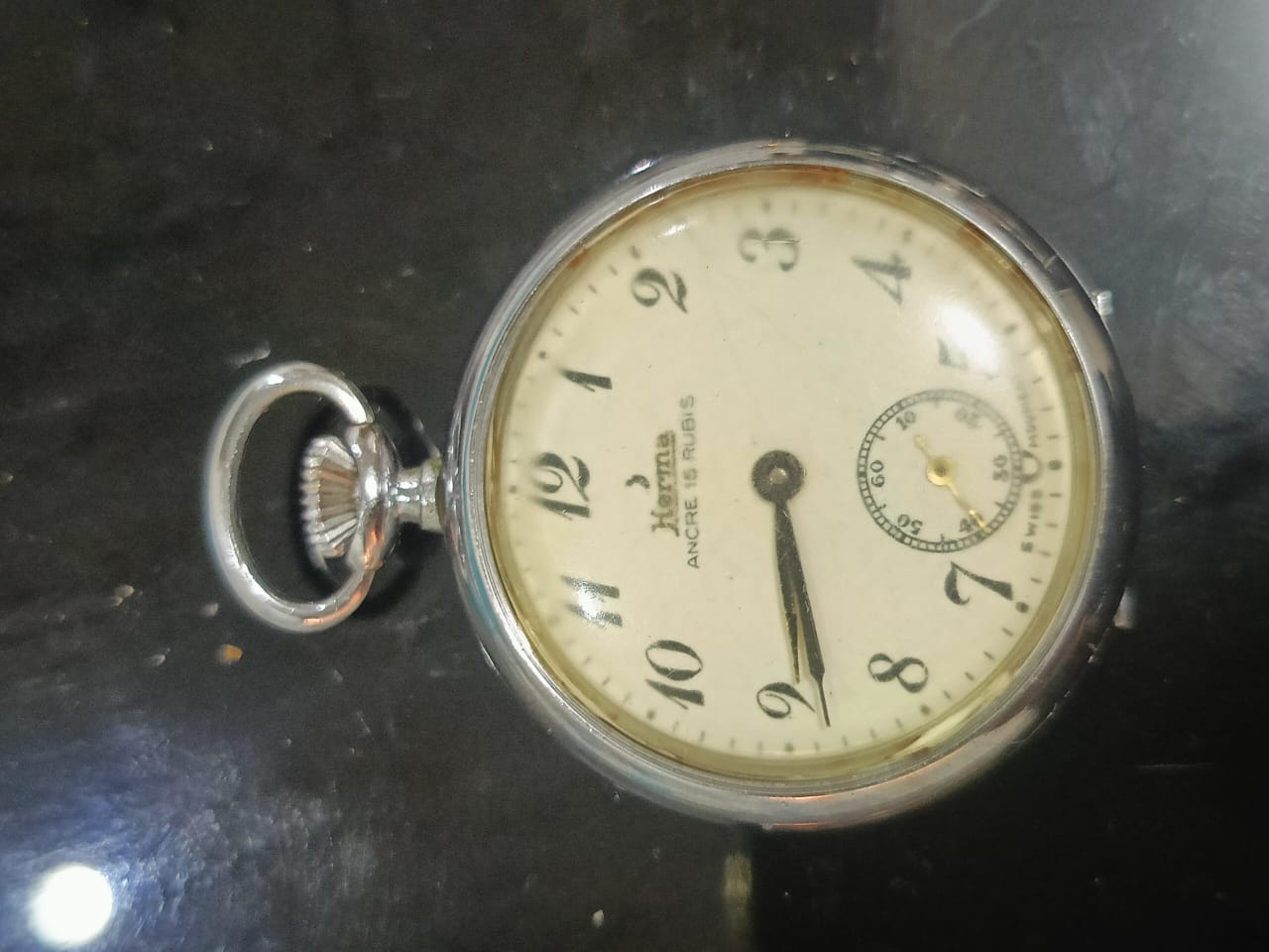 Montre gousset acier