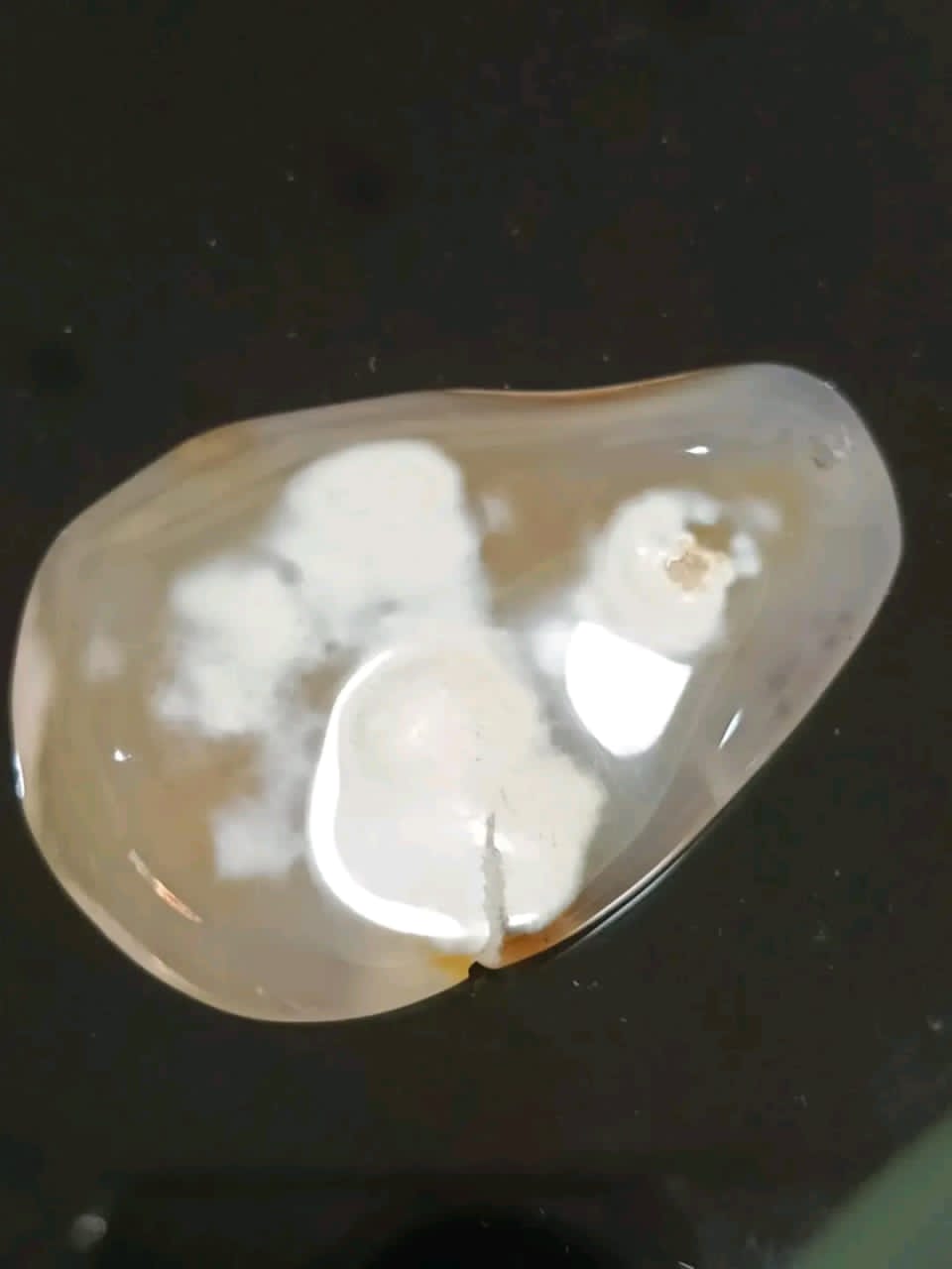 قاادة بحجر عقيق مصور 6cm/4cm
