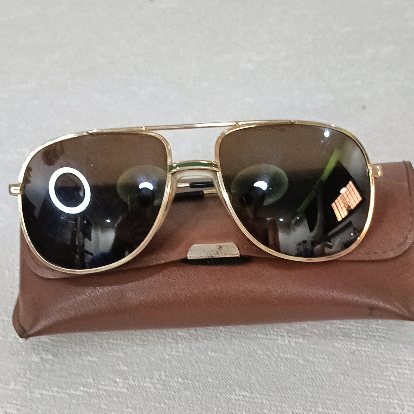 Lunette Lacoste homme original en plaqué or vintage