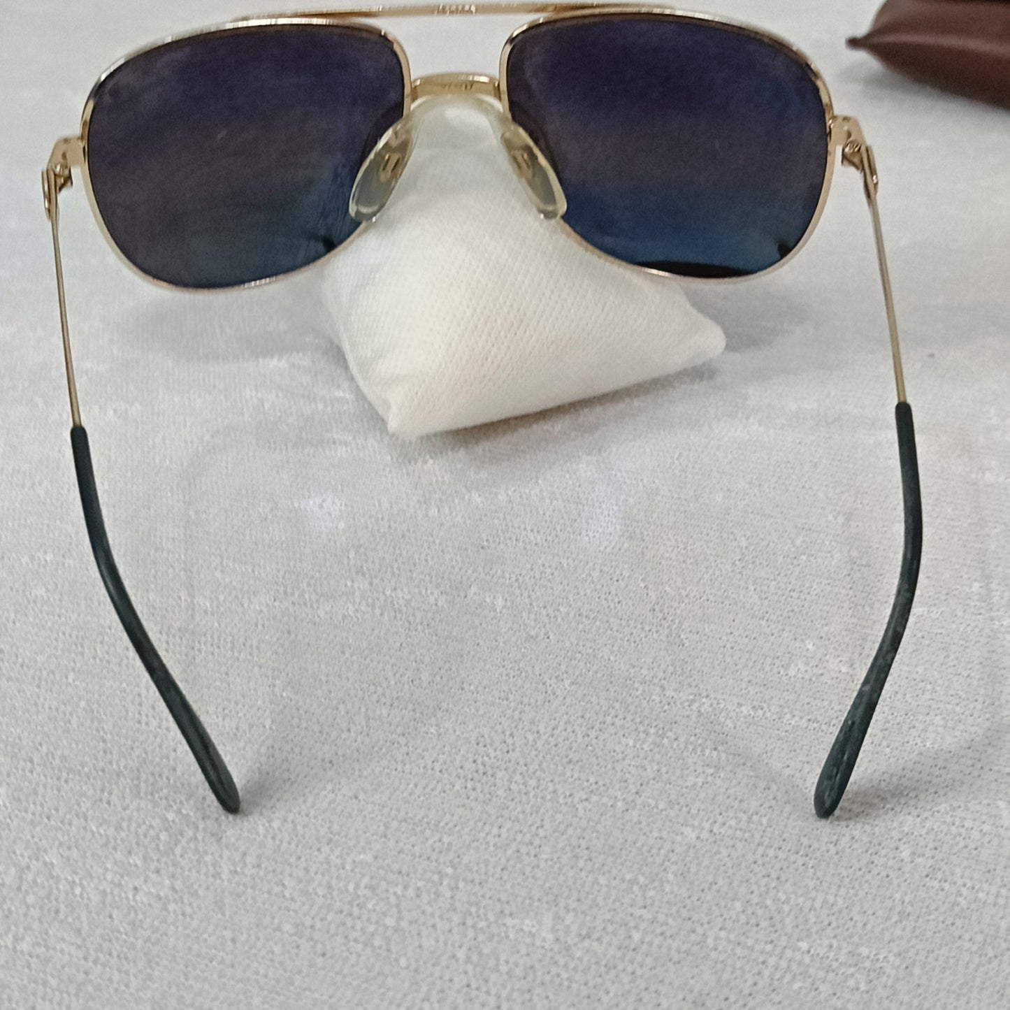 Lunette Lacoste homme original en plaqué or vintage