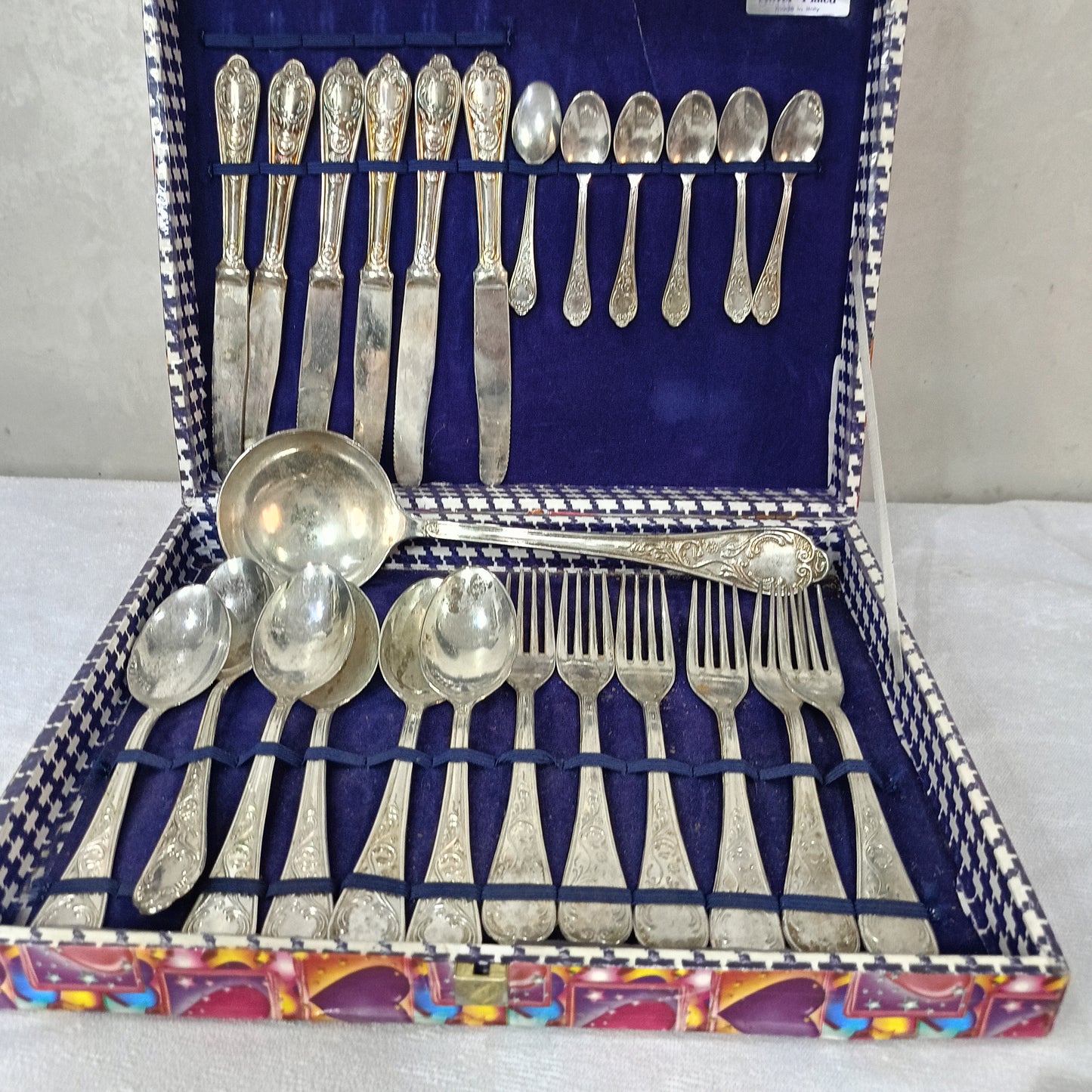 Service argenté antique italien