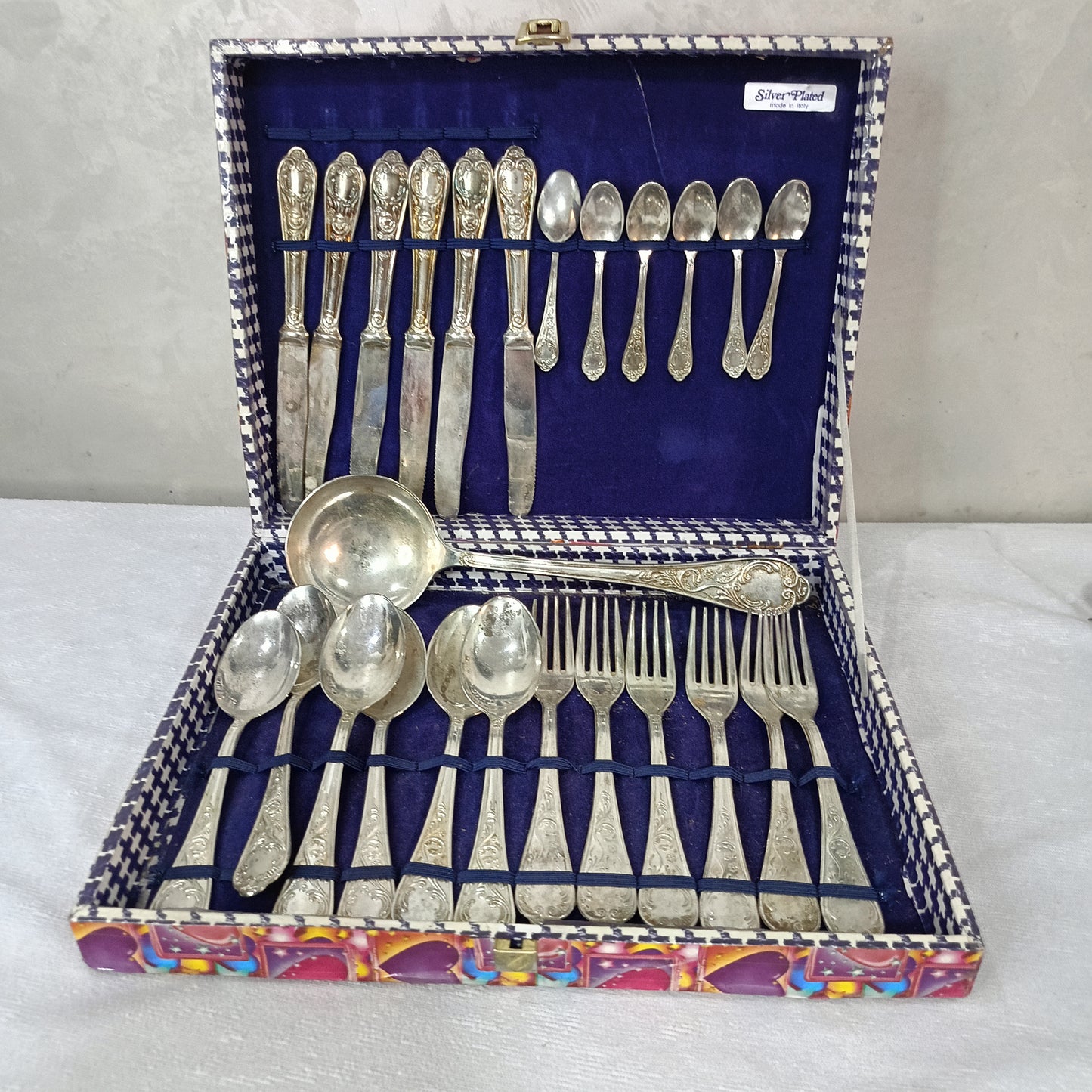 Service argenté antique italien
