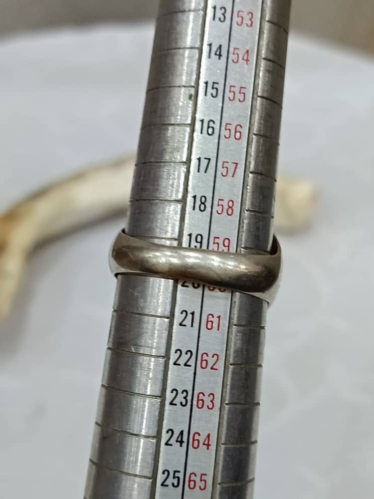 خاتم فضة بحجر عقيق مشمشي شفاف