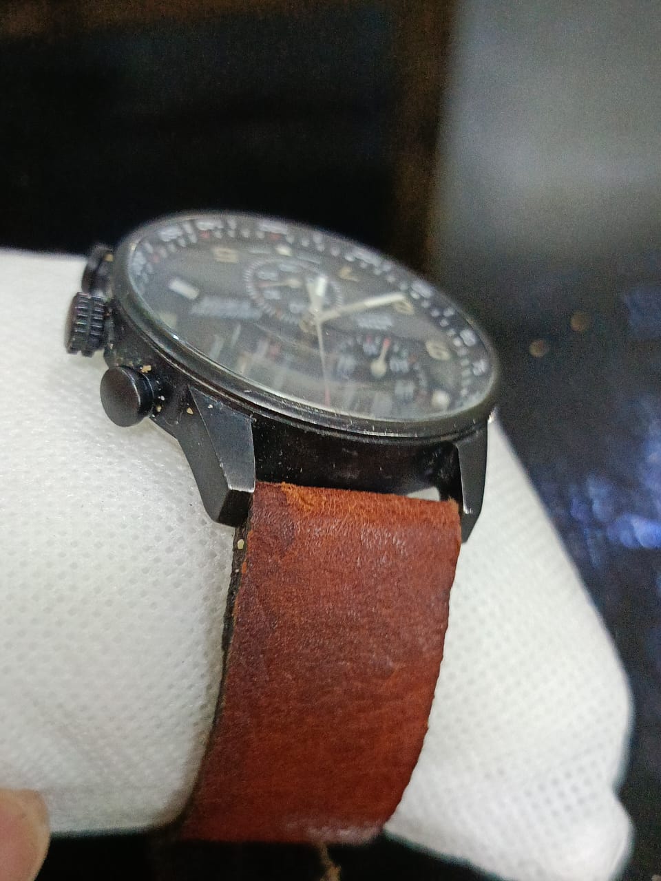 Montre suisse military chronographe