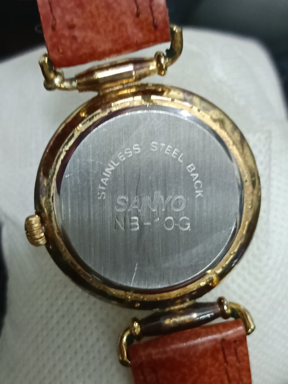 Montre chronographe original en plaqué or vintage