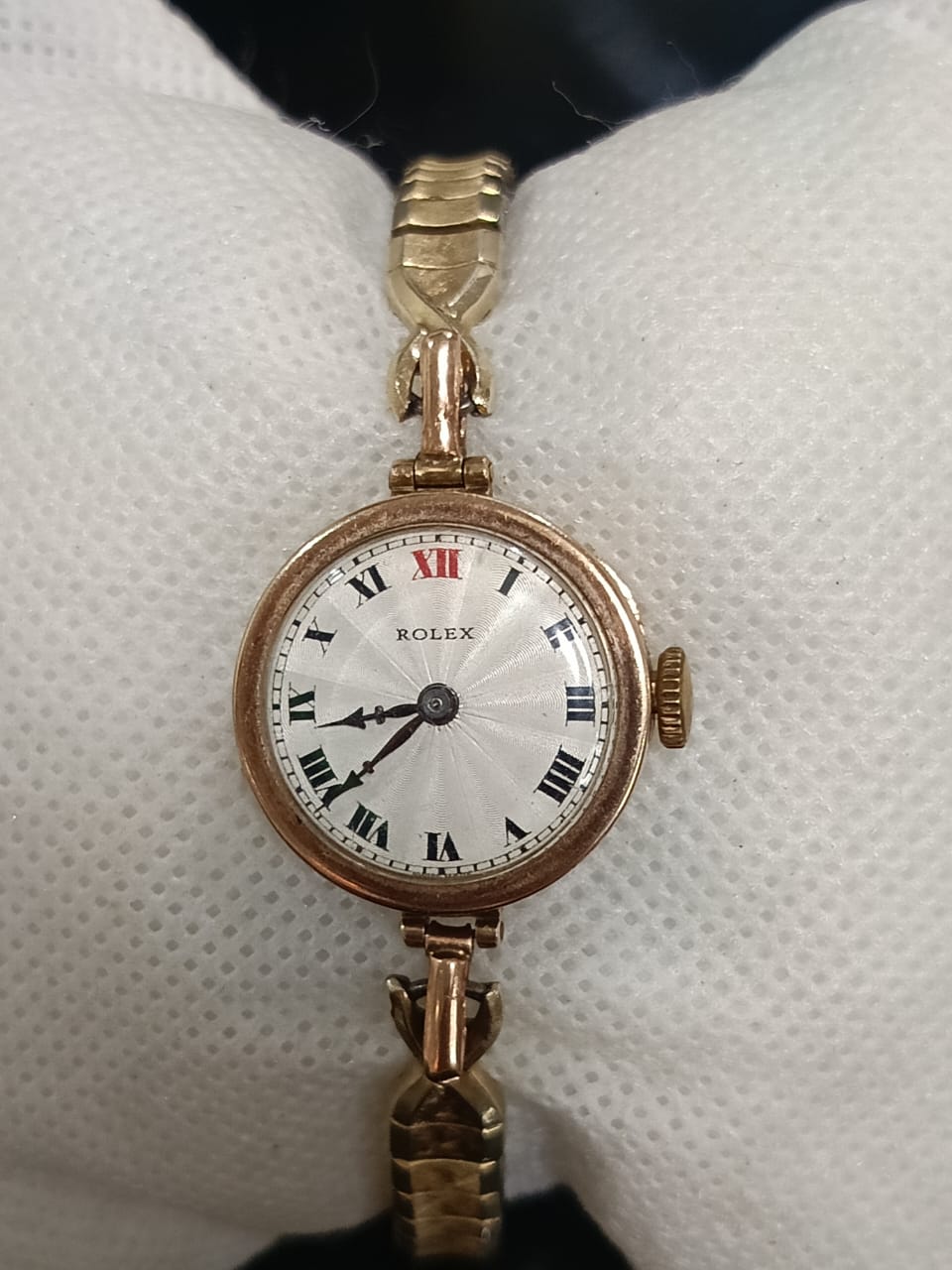 Montre Rolex original femme or 9k ذهب mécanique.