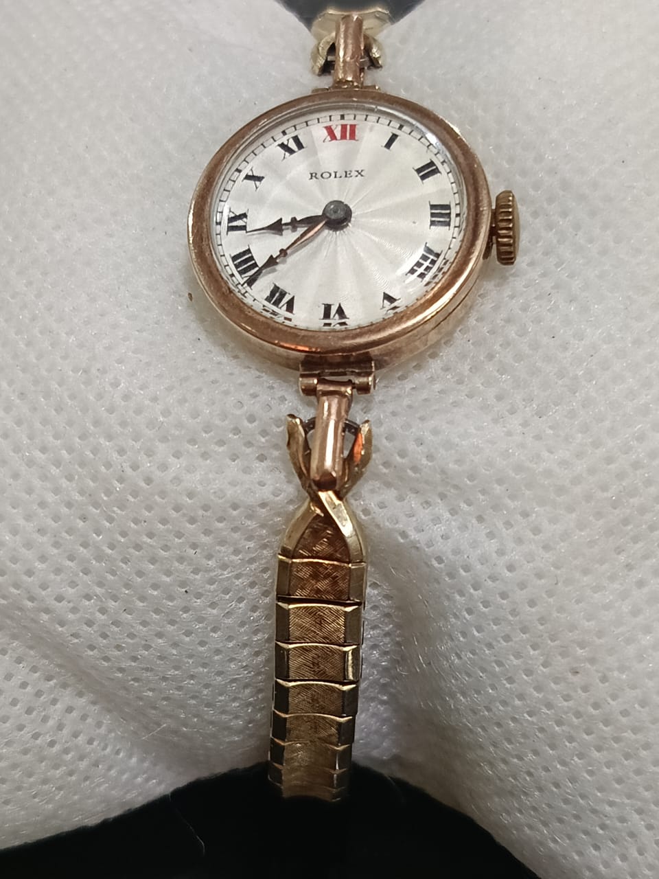 Montre Rolex original femme or 9k ذهب mécanique.