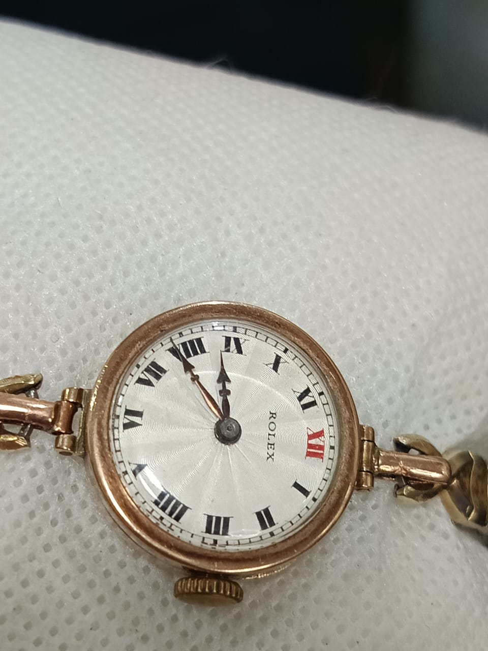 Montre Rolex original femme or 9k ذهب mécanique.