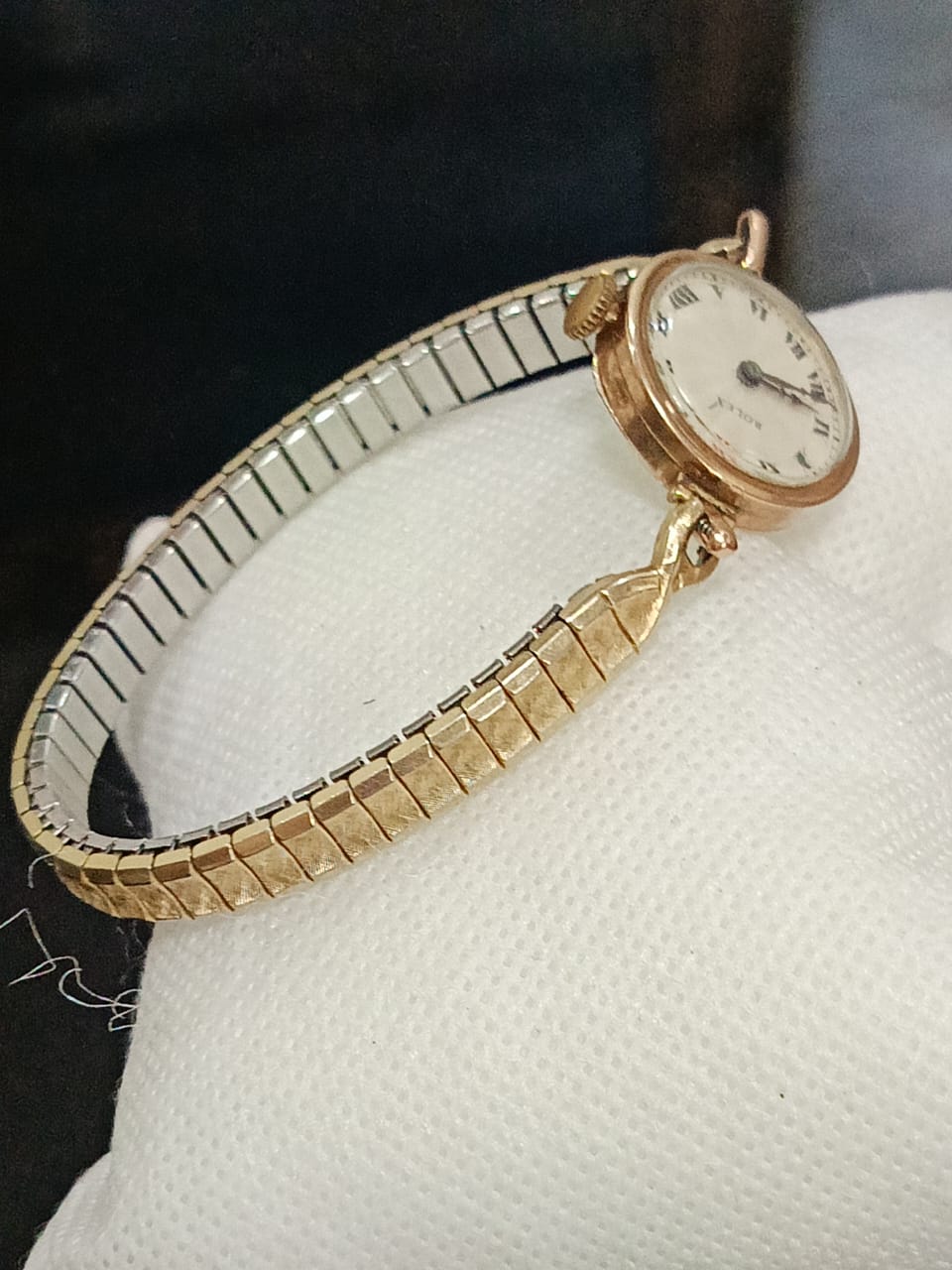 Montre Rolex original femme or 9k ذهب mécanique.