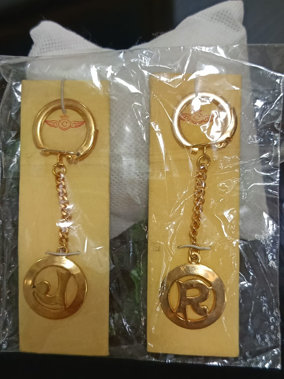 porte clés en plaqué or