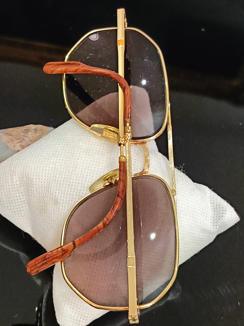 Cadre du lunette Henri Jullien en doublé or