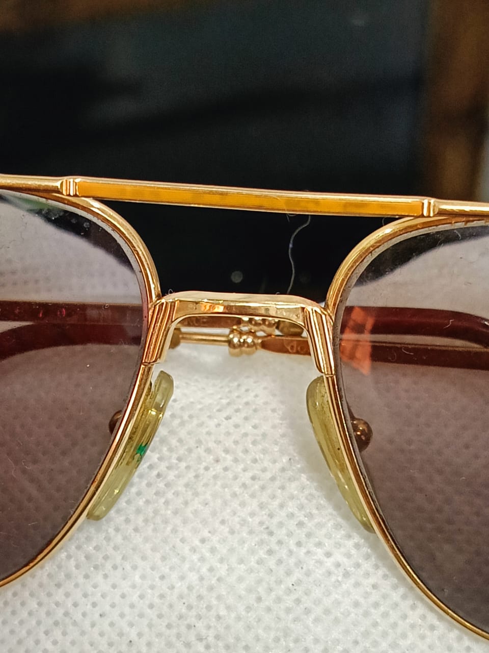 Cadre du lunette Henri Jullien en doublé or