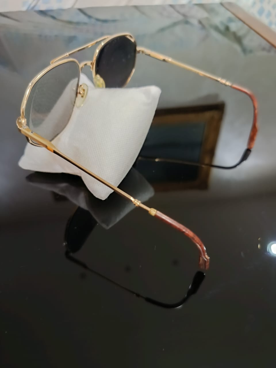 Cadre du lunette Henri Jullien en doublé or