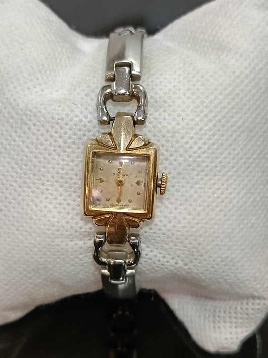 Montre Omega femme mécanique vintage original/80m- or