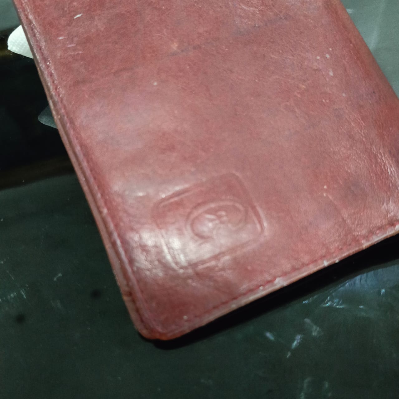 Portefeuille en cuir vintage