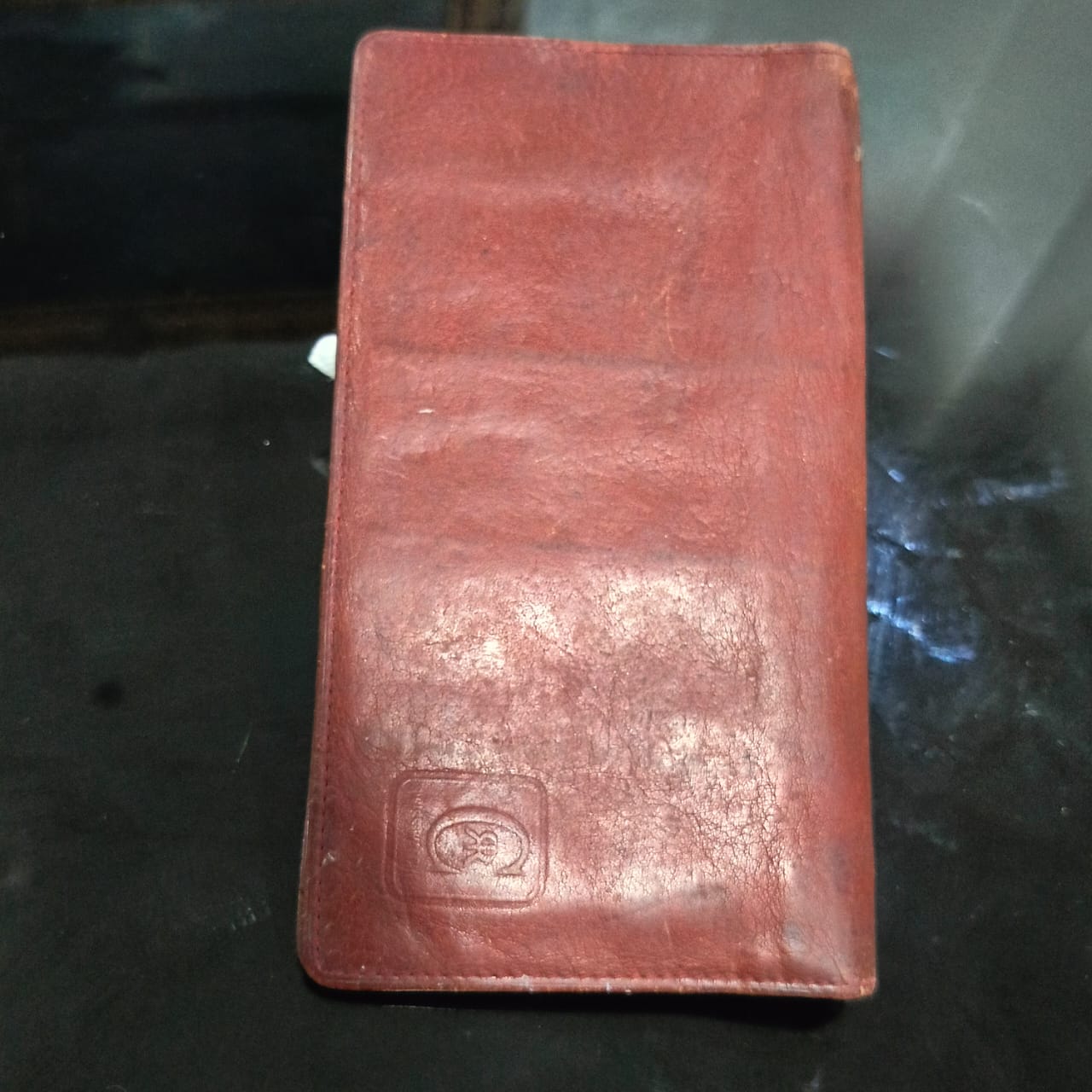 Portefeuille en cuir vintage