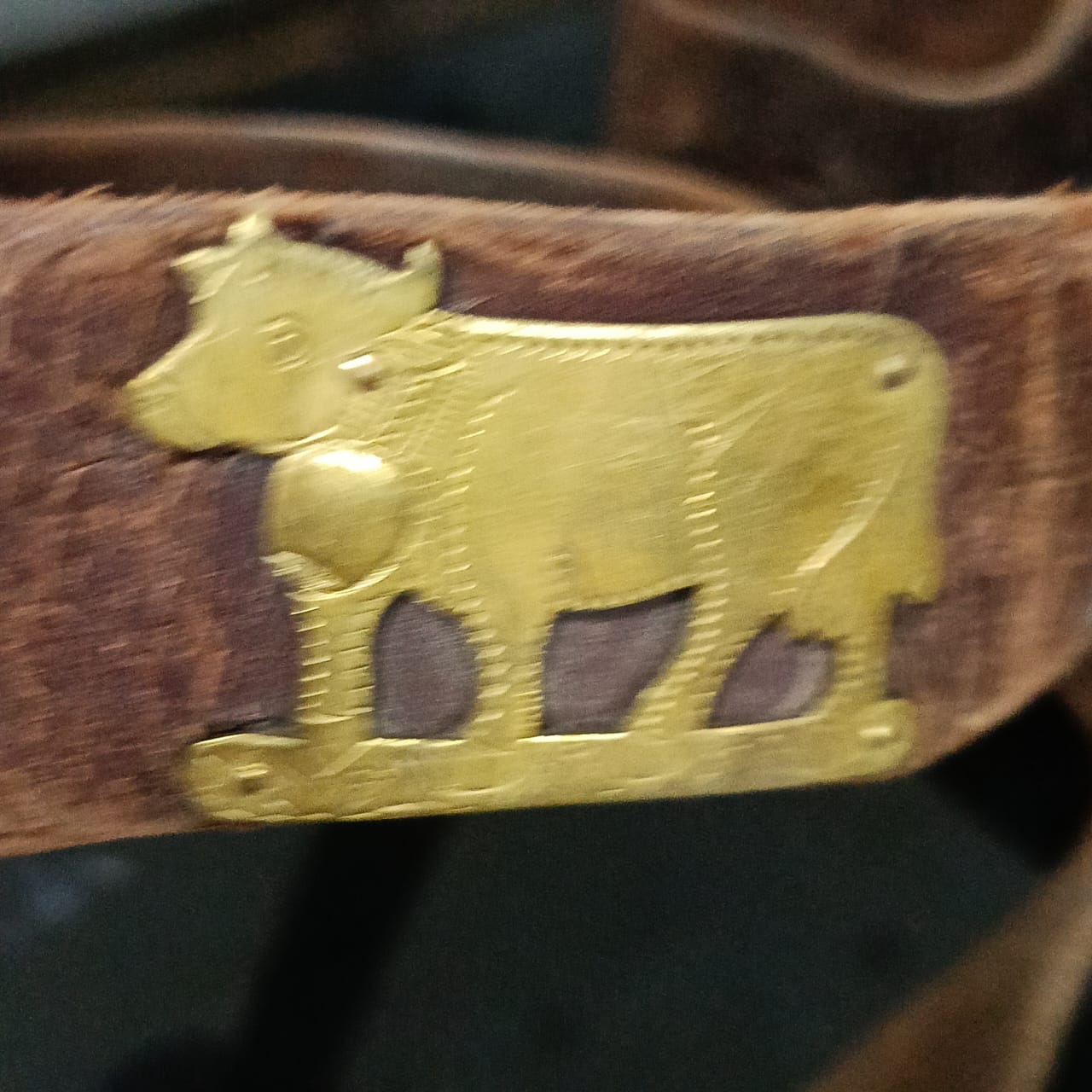 Ancien ceinture en cuir vintage original