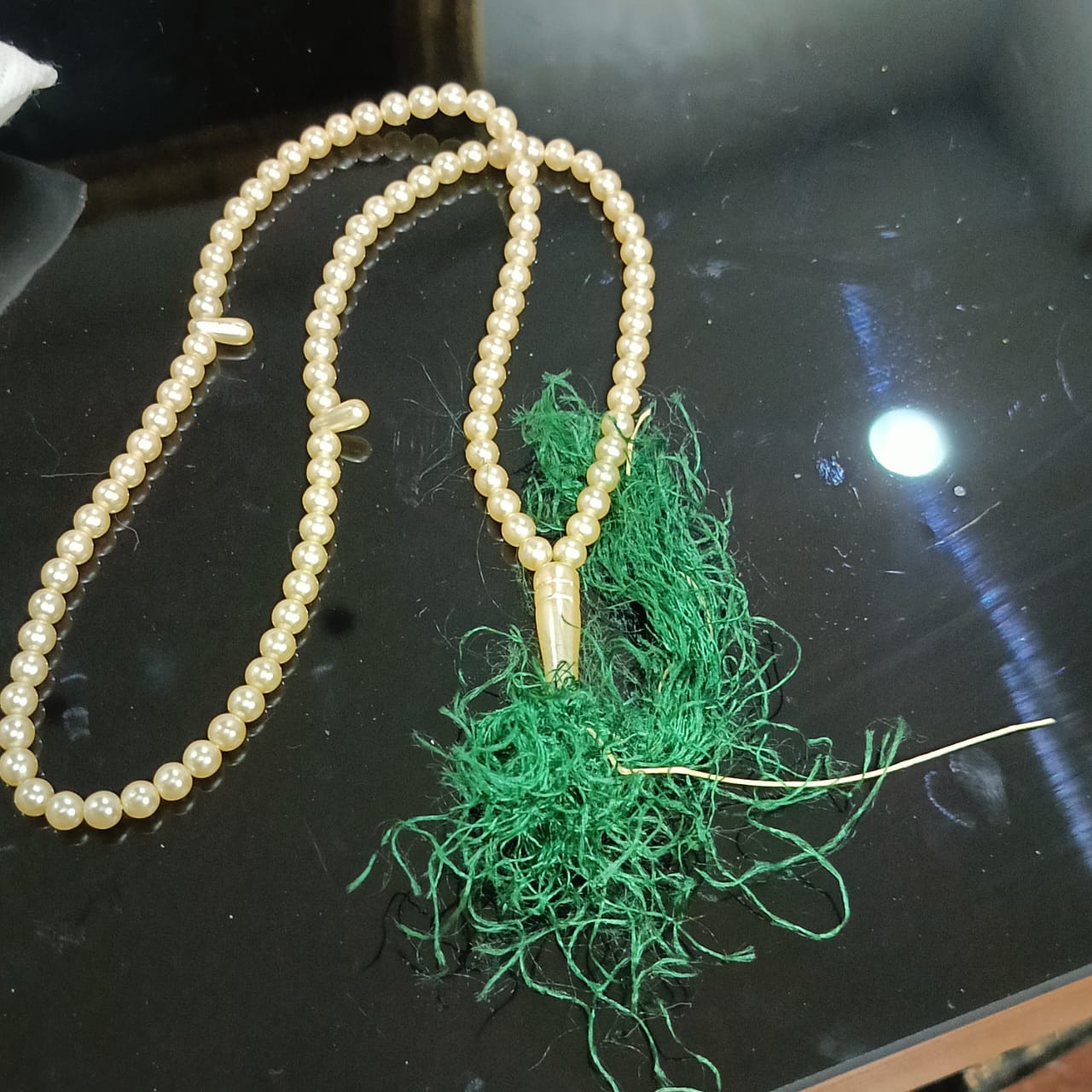 سبحة تحفة بلؤلؤ اصطناعي