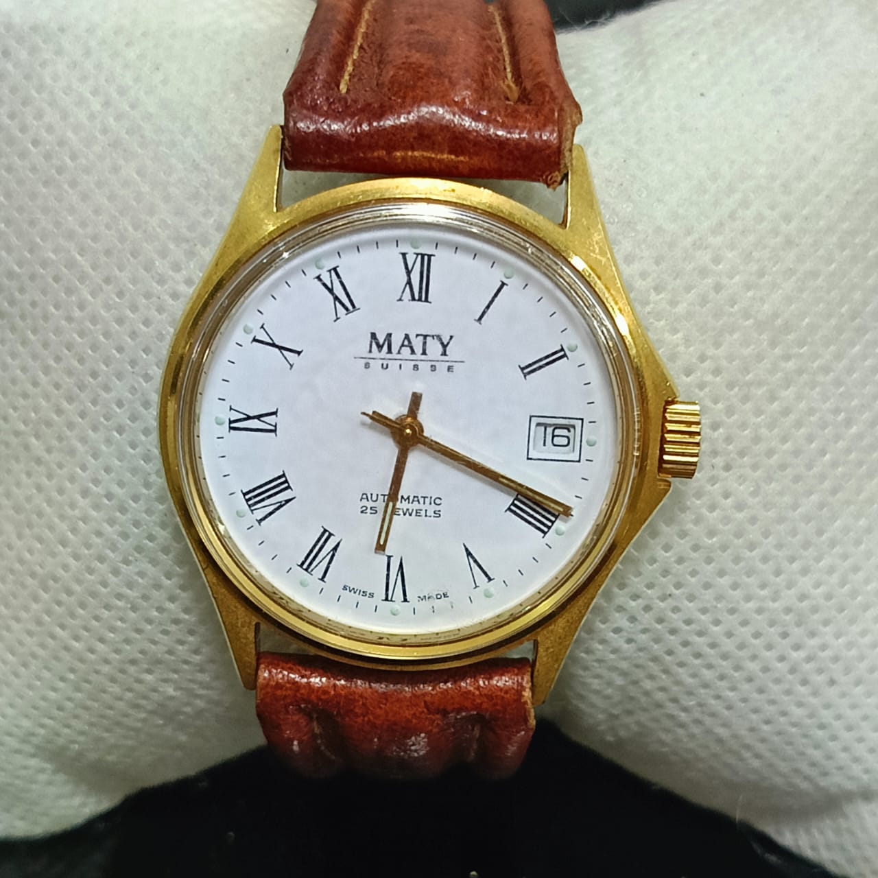 Montre Maty automatique original plaqué or