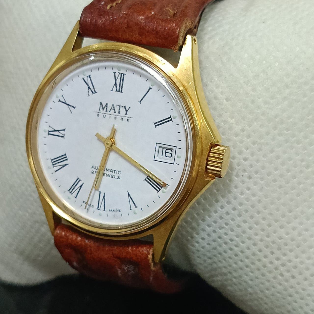 Montre Maty automatique original plaqué or