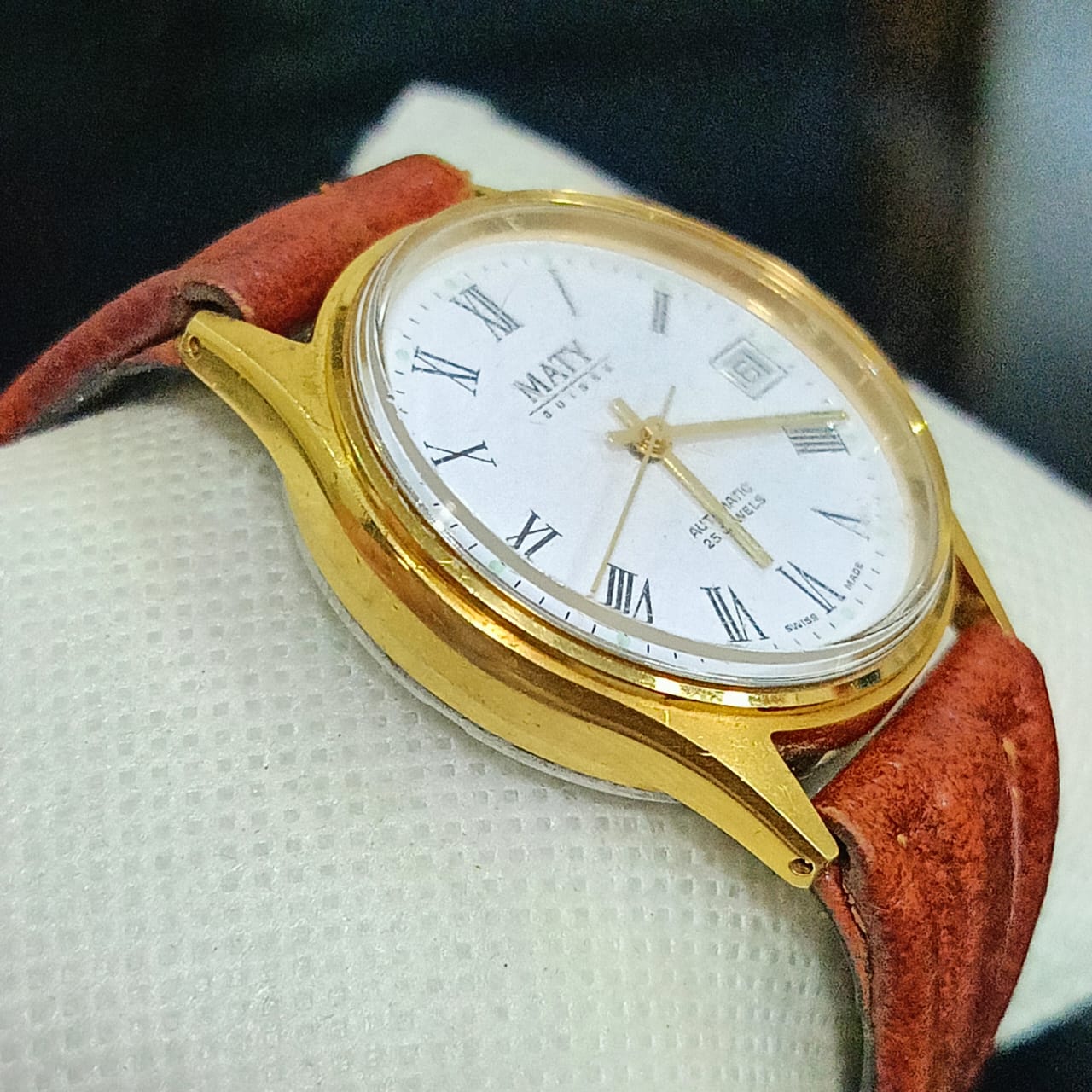 Montre Maty automatique original plaqué or
