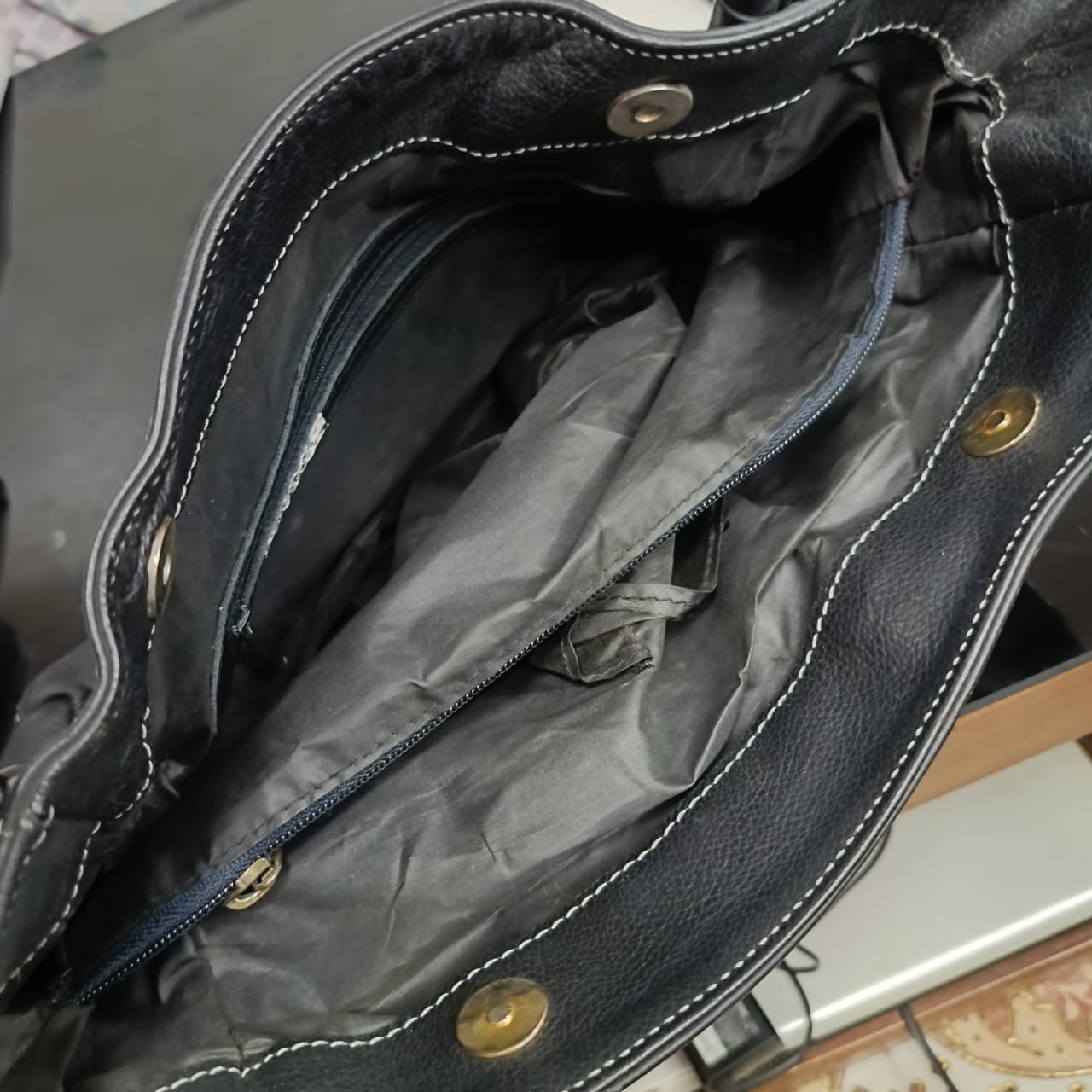Sac en cuir vintage femme