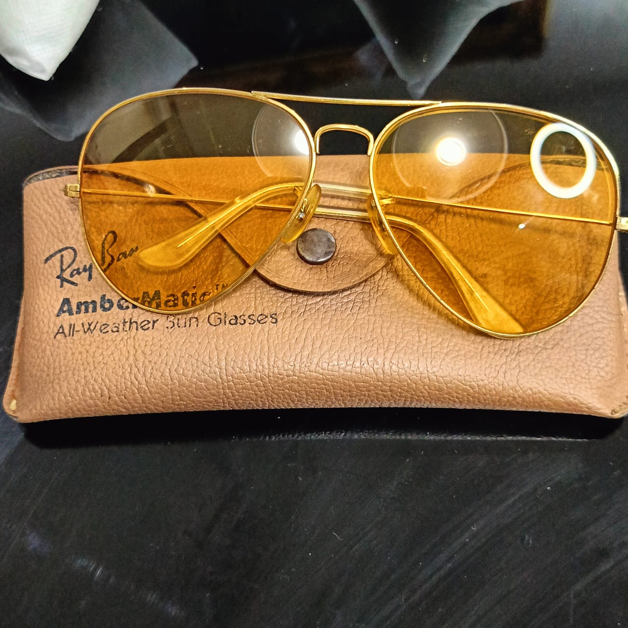 Lunette ray ben ambermatic USA bl original