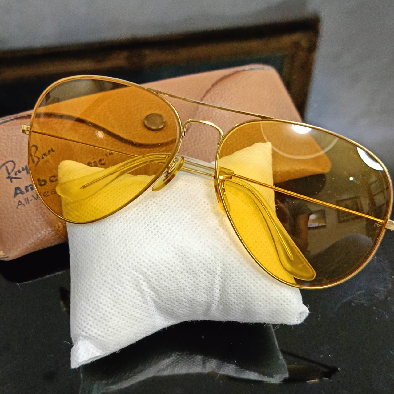 Lunette ray ben ambermatic USA bl original