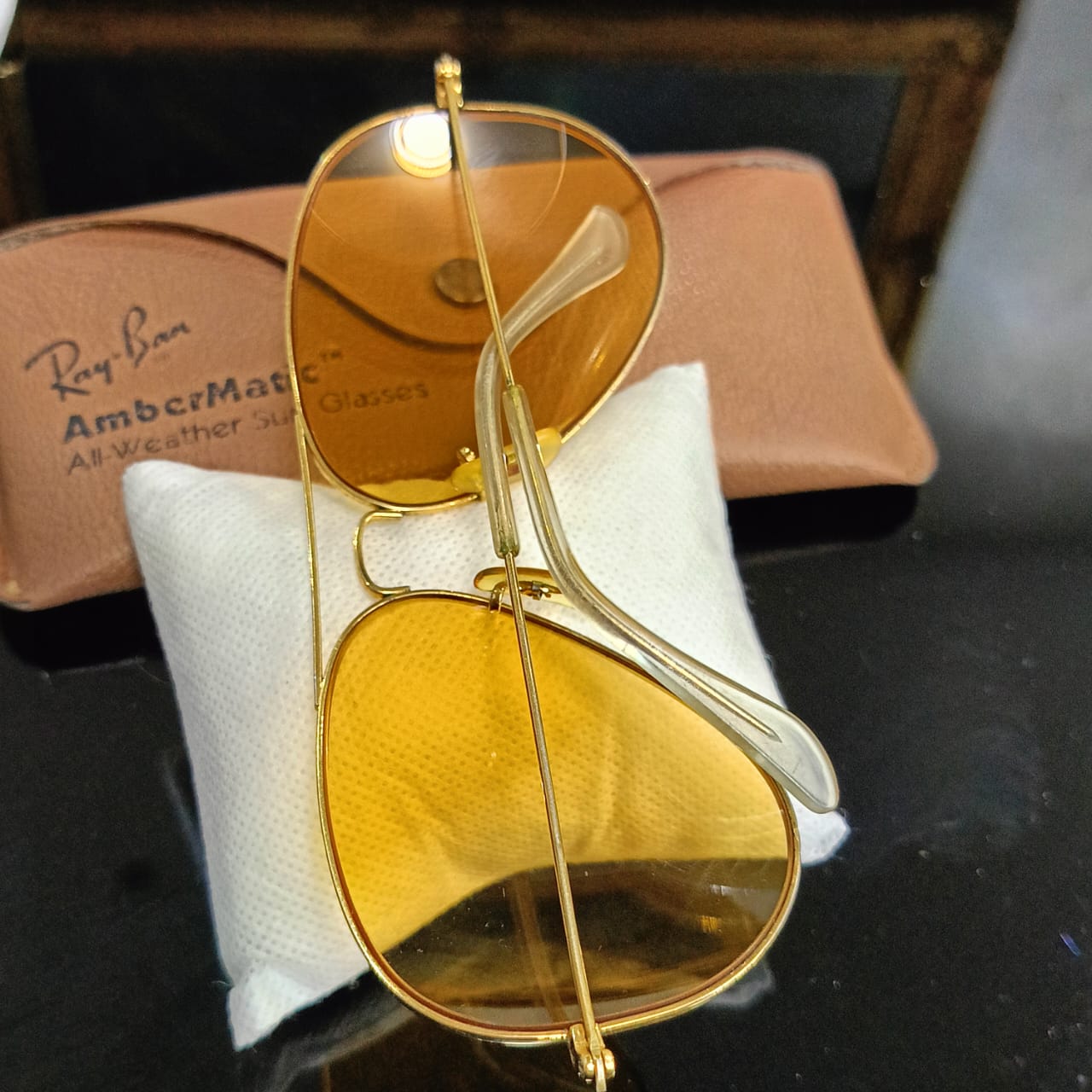 Lunette ray ben ambermatic USA bl original