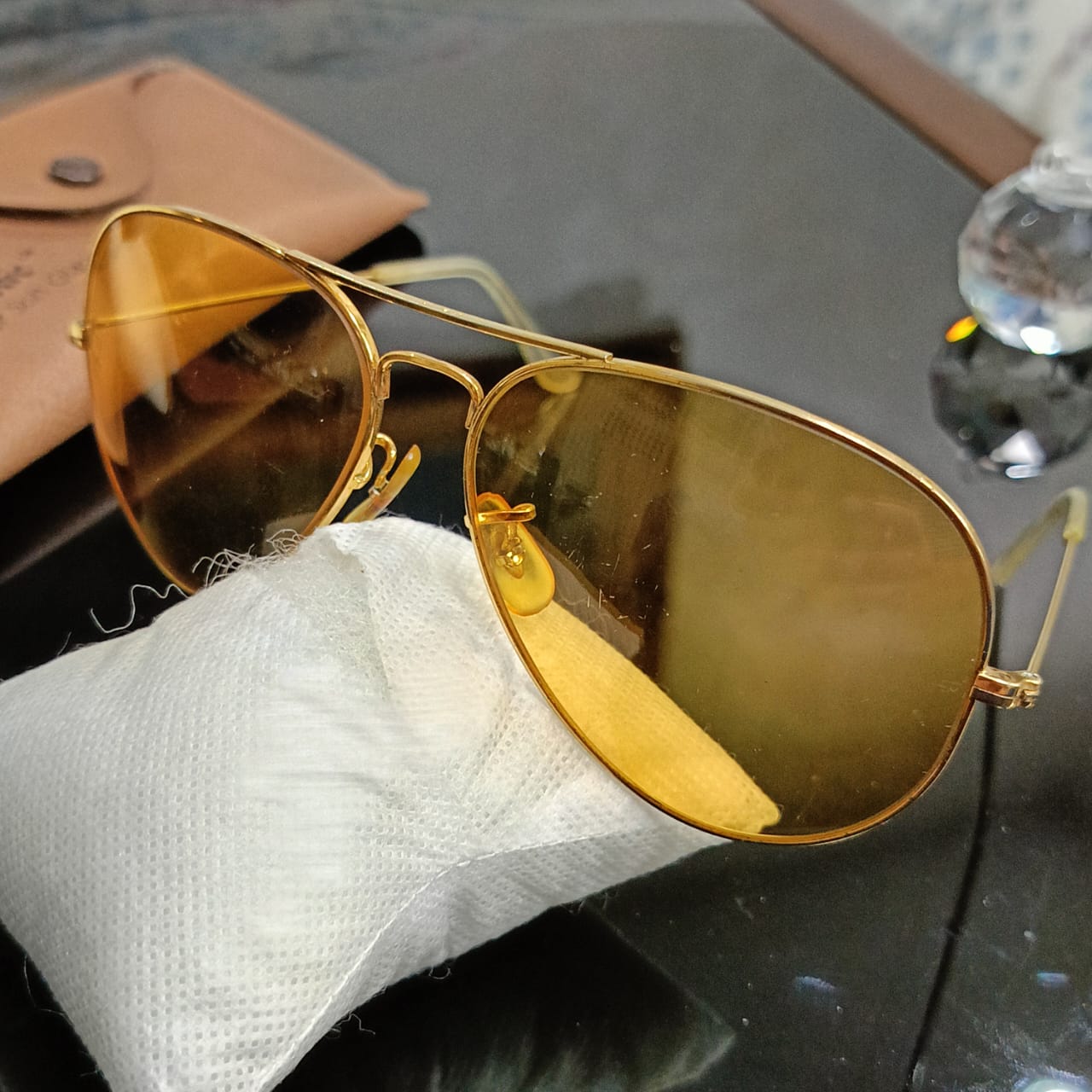 Lunette ray ben ambermatic USA bl original