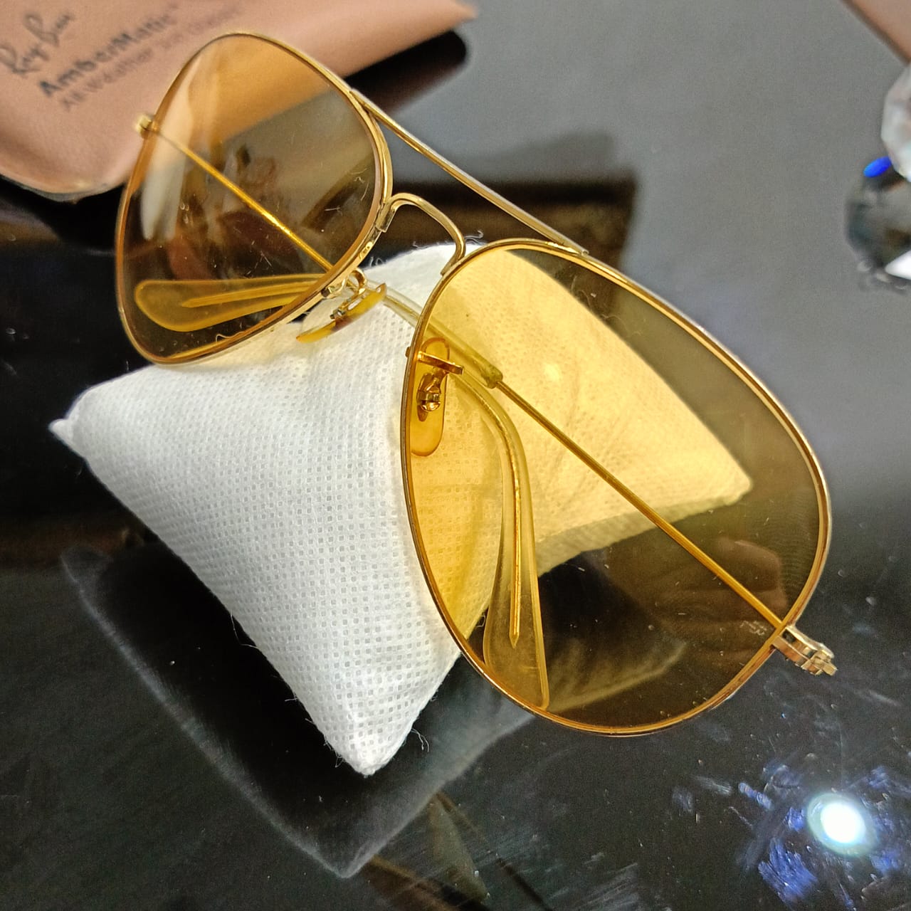 Lunette ray ben ambermatic USA bl original