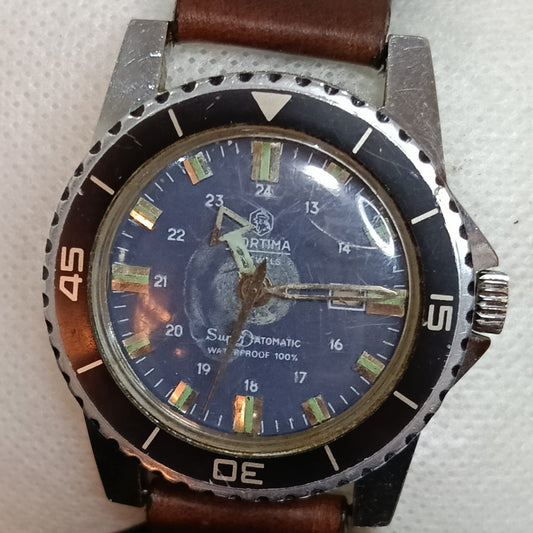 Montre mortima automatique plongée vintage original