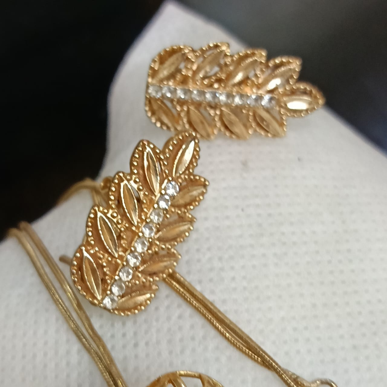 Parure collier plaqué or vintage