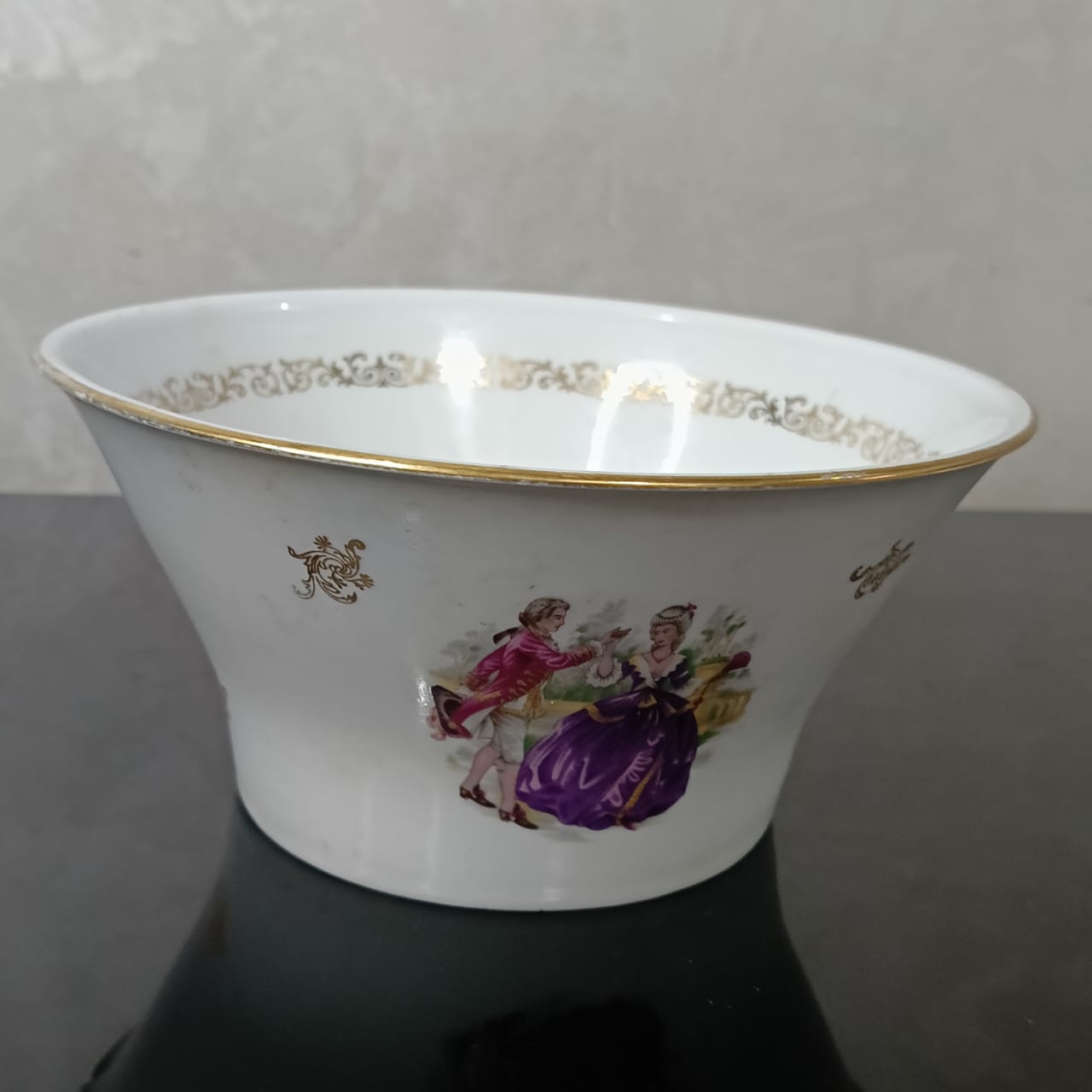 Ancien plat porcelaine art déco