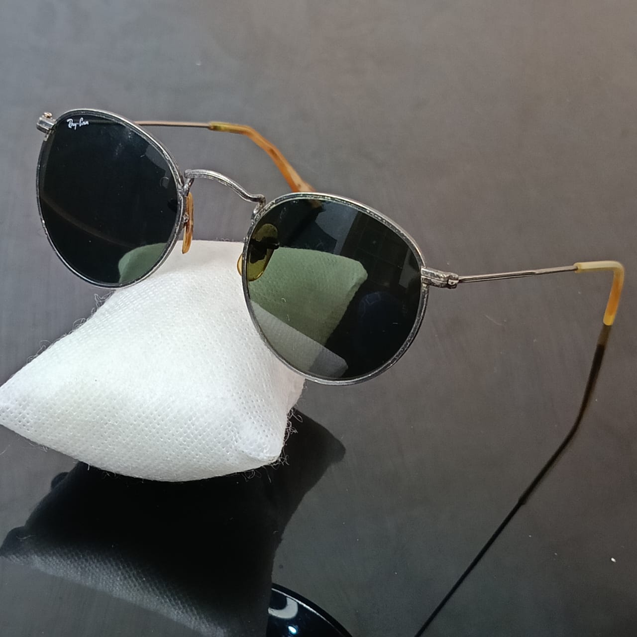 Lunette ray ben USA bl original rare vintage en argent 